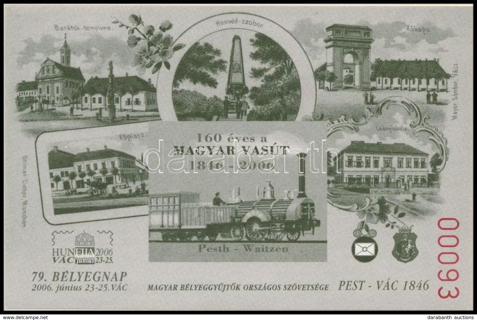 ** 2006 Budapest - Vác Vasút Olajzöld Emlékív 'Az Elnökség Ajándéka' - Sonstige & Ohne Zuordnung