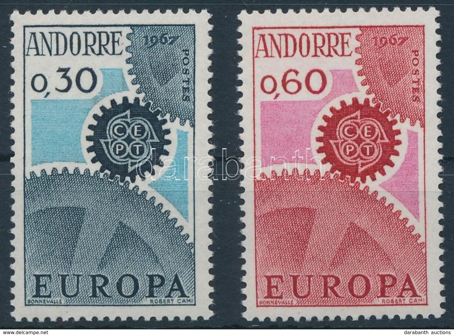 ** 1967 Europa CEPT Sor,
Europa CEPT Set
Mi 199-200 - Otros & Sin Clasificación