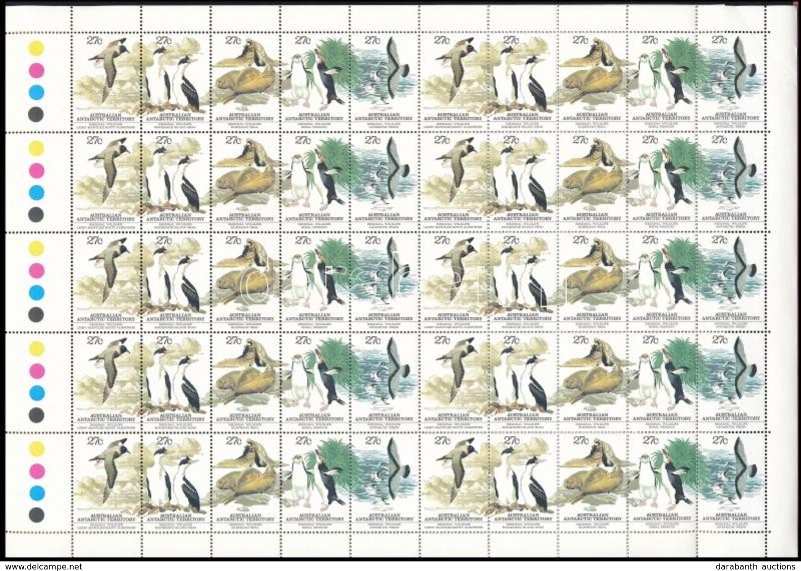 ** 1983 Állatok 10 Sort Tartalmazó Teljes ív (ívsarki Törés) - Altri & Non Classificati