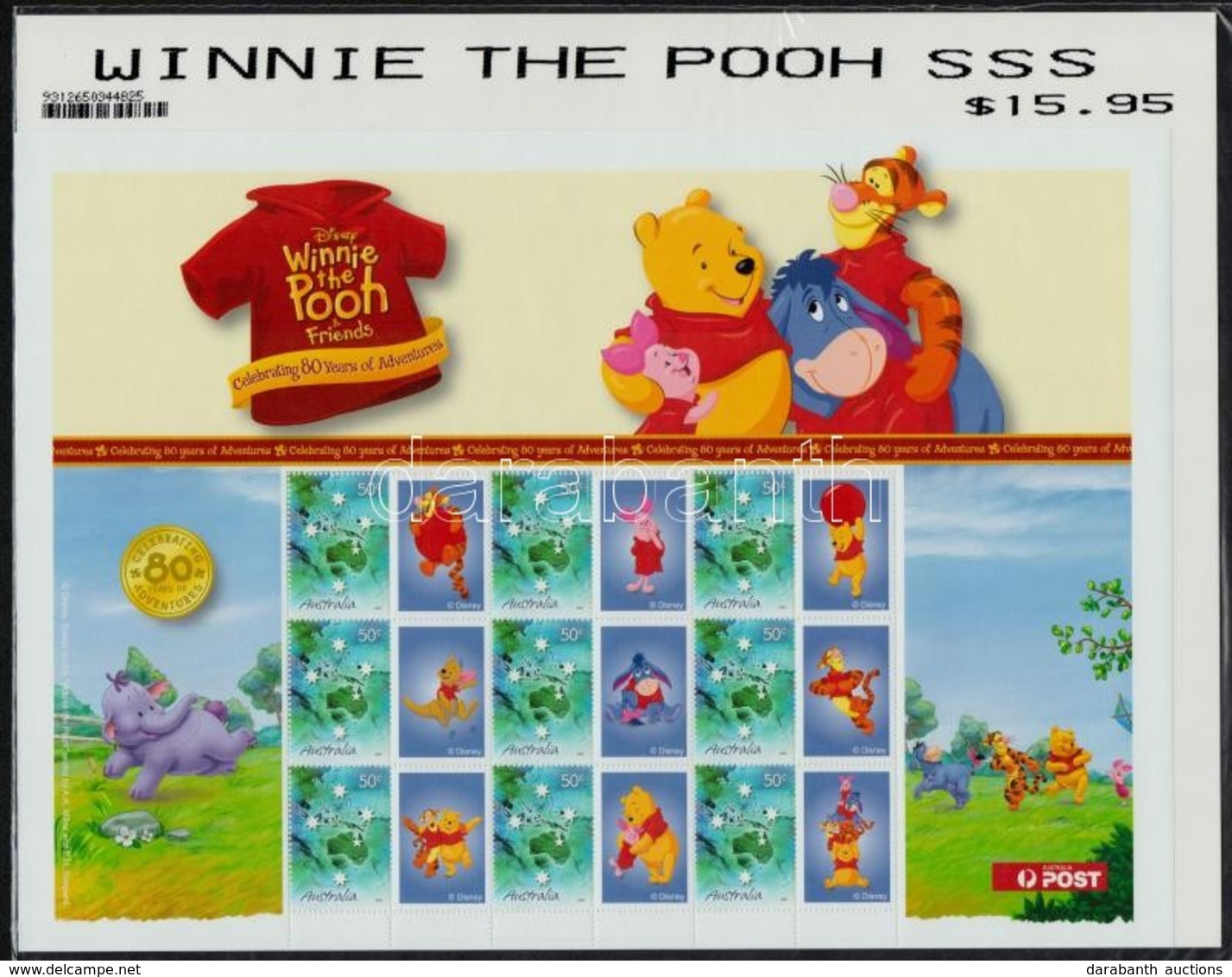 ** 2005 Micimackó Kisív,
Winnie-the-Pooh Minisheet - Altri & Non Classificati