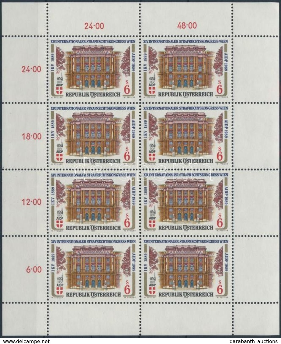 ** 1989 Nemzetközi Büntetőjogi Kongresszus Kisív,
International Criminal Court Congress Mini Sheet
Mi 1971 - Andere & Zonder Classificatie