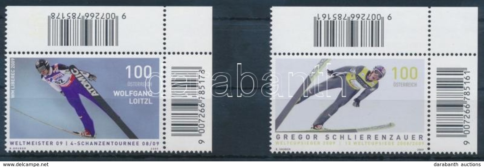 ** 2009 Síugrók ívsarki Sor Mi 2831-2832 - Altri & Non Classificati