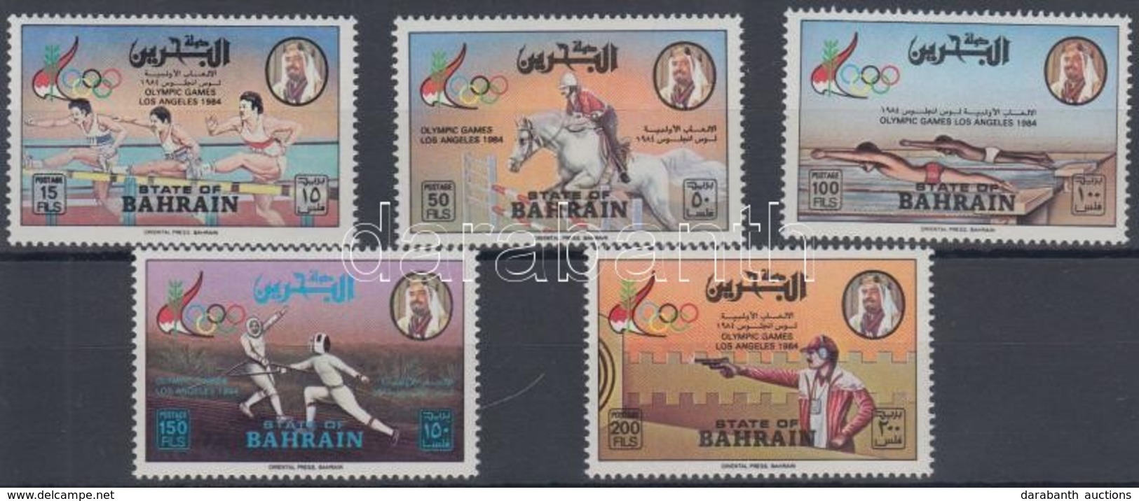 ** 1984 Los Angeles-i Olimpia Sor Mi 346-350 - Other & Unclassified