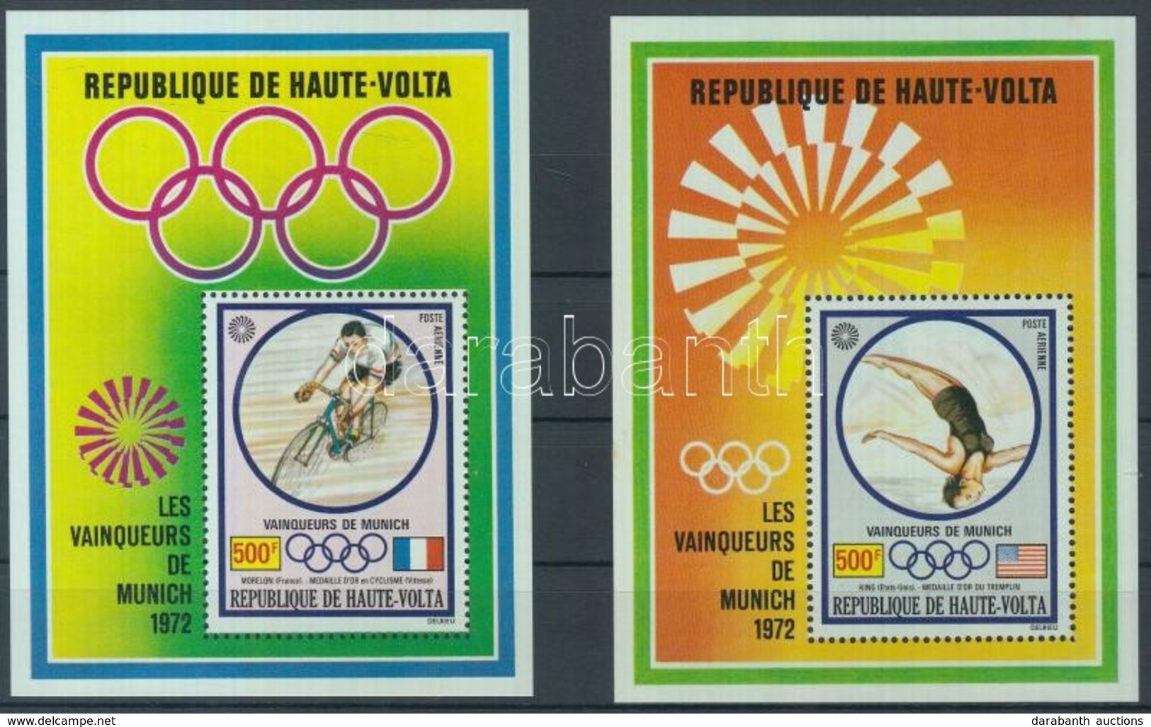 ** 1972 Olimpiai Aranyérmesek Blokkpár Mi 7-8 - Sonstige & Ohne Zuordnung