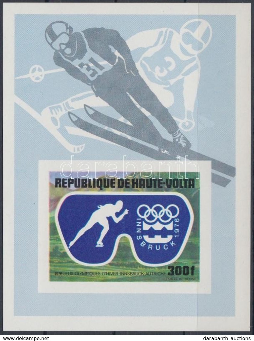 ** 1975 Téli Olimpia Vágott Blokk Mi 39 - Altri & Non Classificati