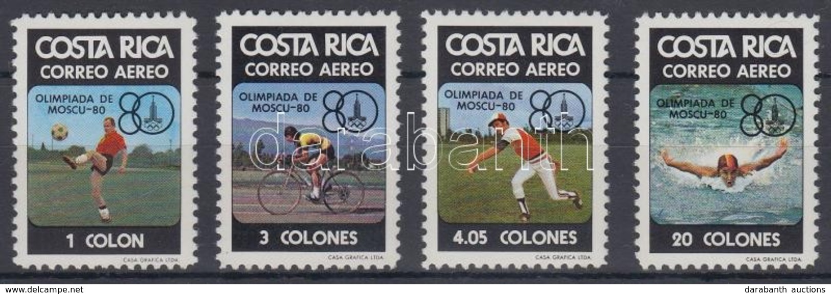 ** 1980 Moszkvai Nyári Olimpia Sor Mi 1065-1068 - Altri & Non Classificati