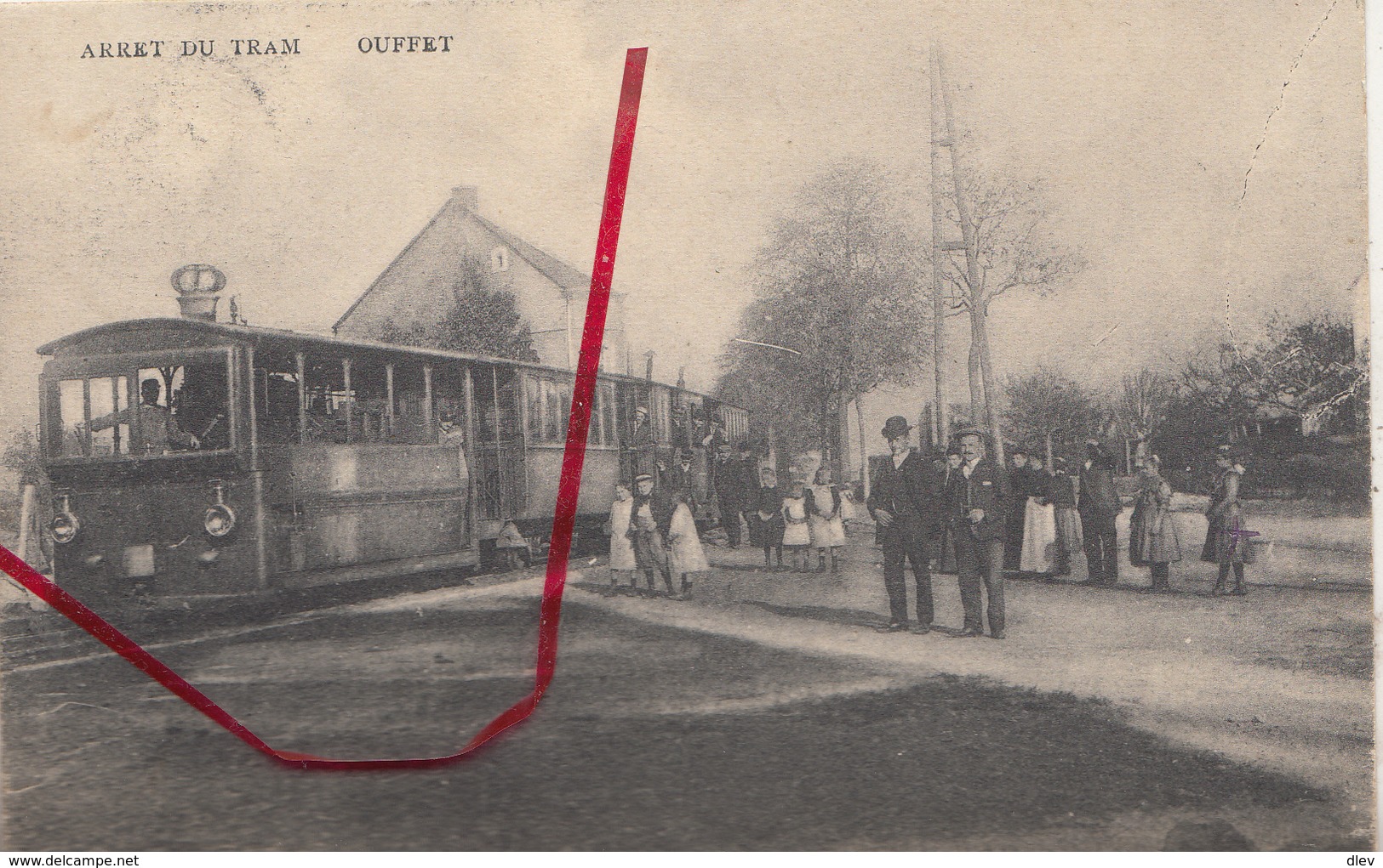 Ouffet - Arrêt Du Tram - Très Animé - R. Schüttringer, Photo, Liège - Tranvía