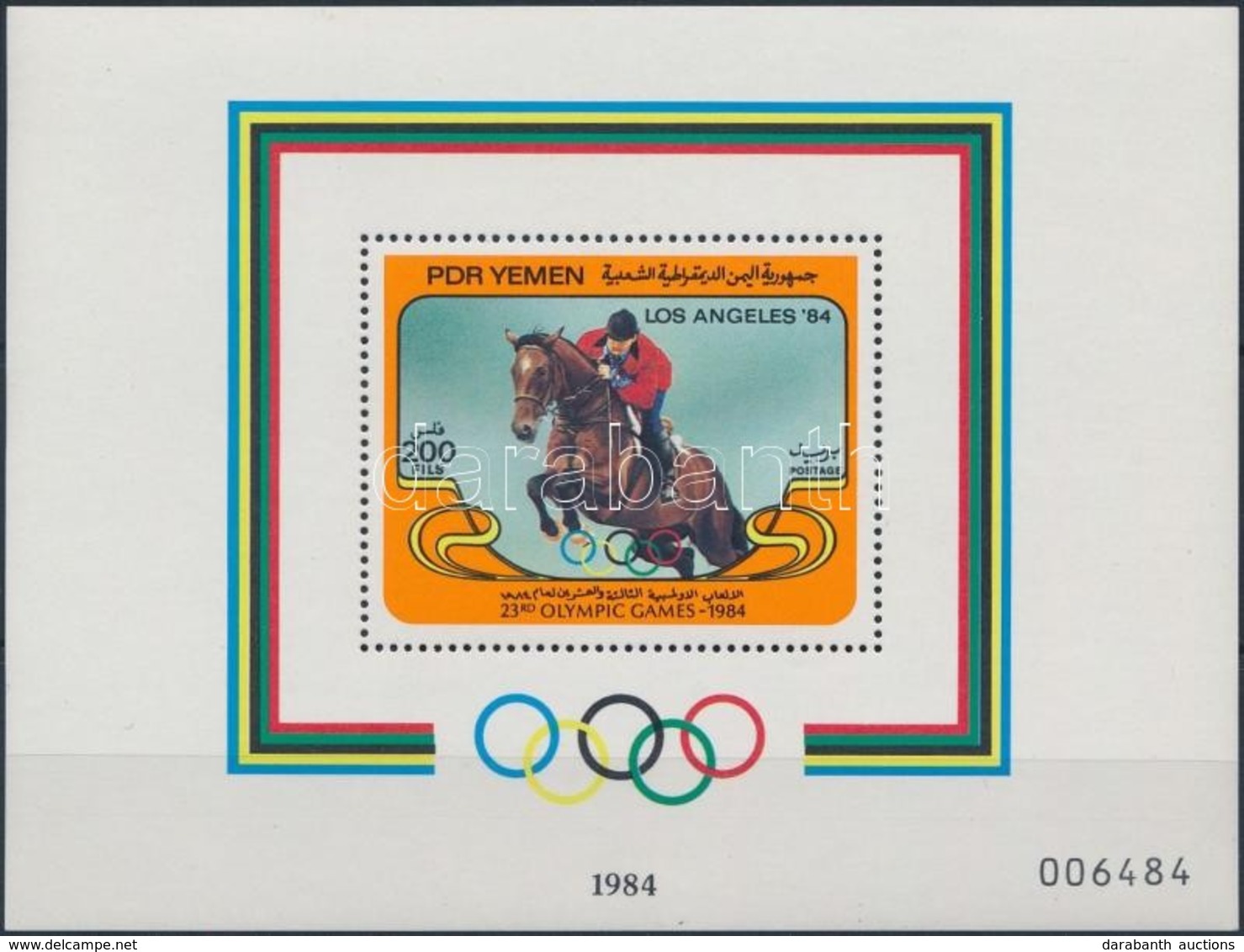 ** 1984 Olimpia Blokk,
Olimpics Block
Mi 20 - Altri & Non Classificati