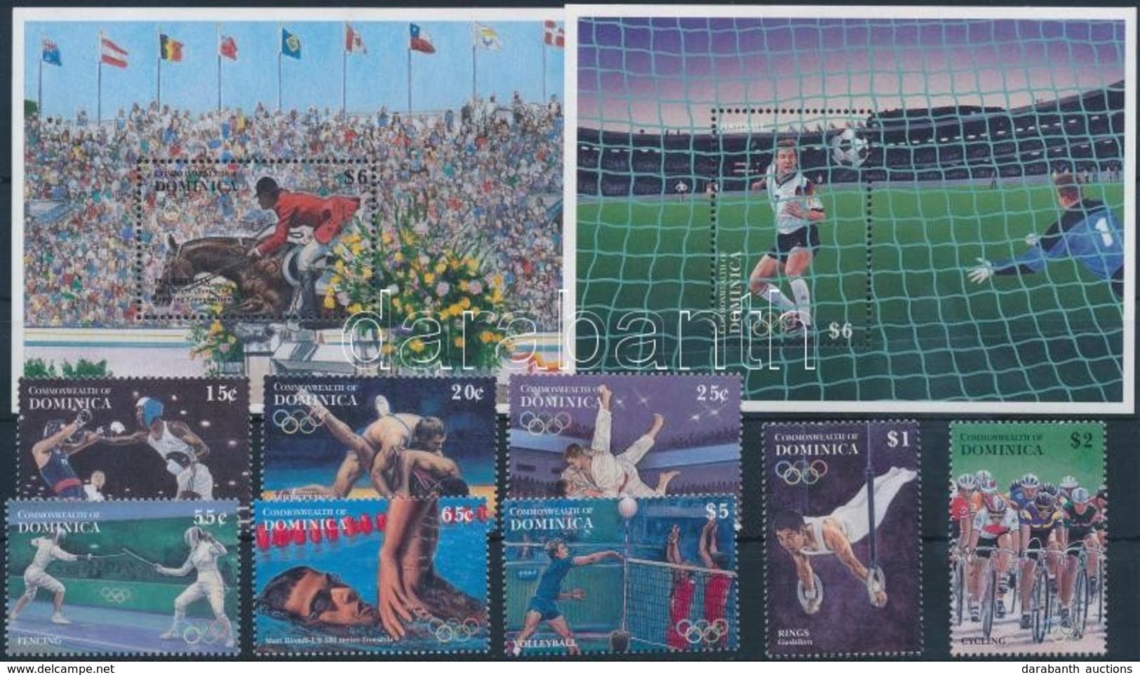 ** 1995 Olimpia Sor Mi 1984-1991 + 2 Klf Blokk Mi 288-289 - Other & Unclassified