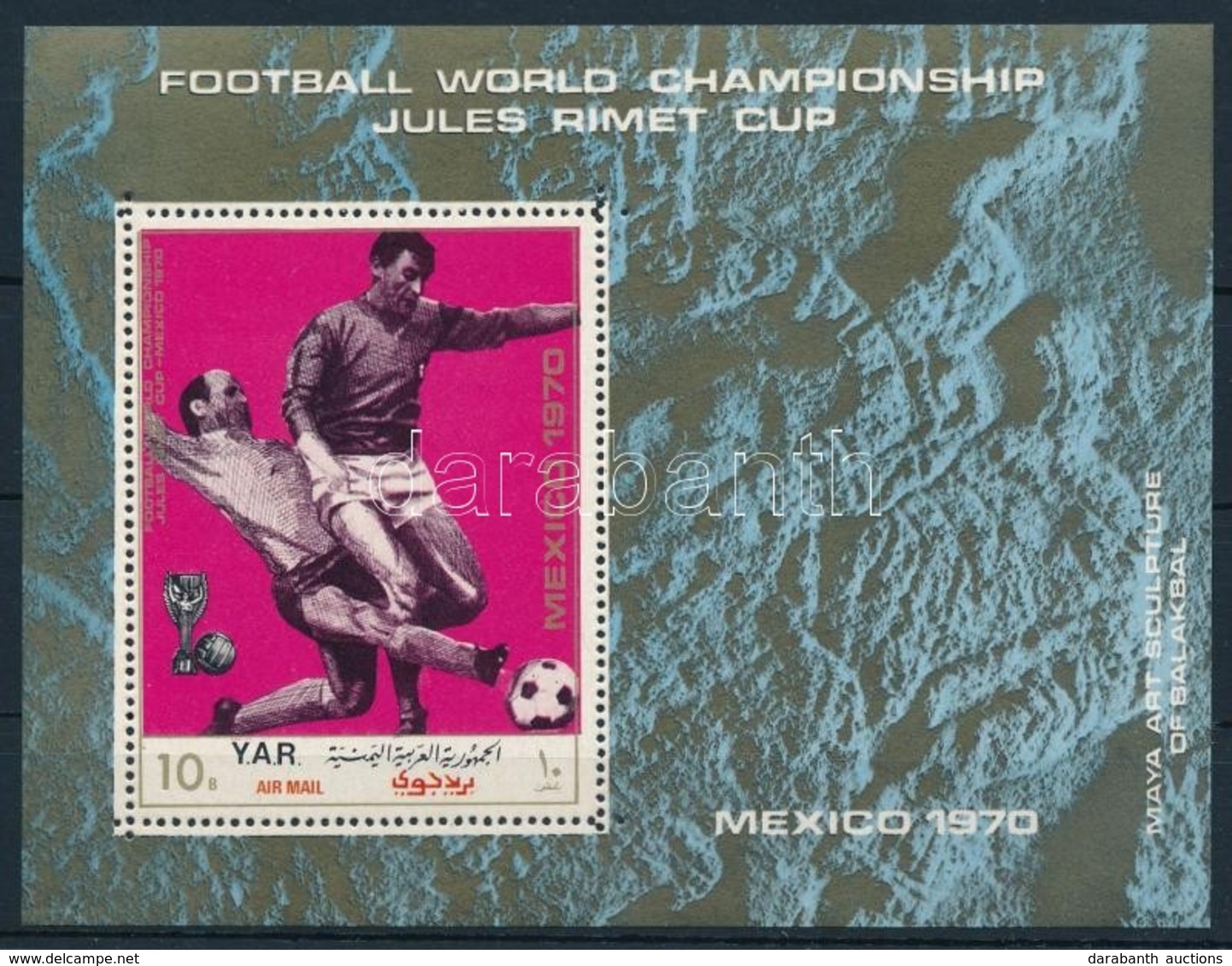 ** 1970 Futball Világbajnokság (VIII.) Blokk Mi 134 - Altri & Non Classificati