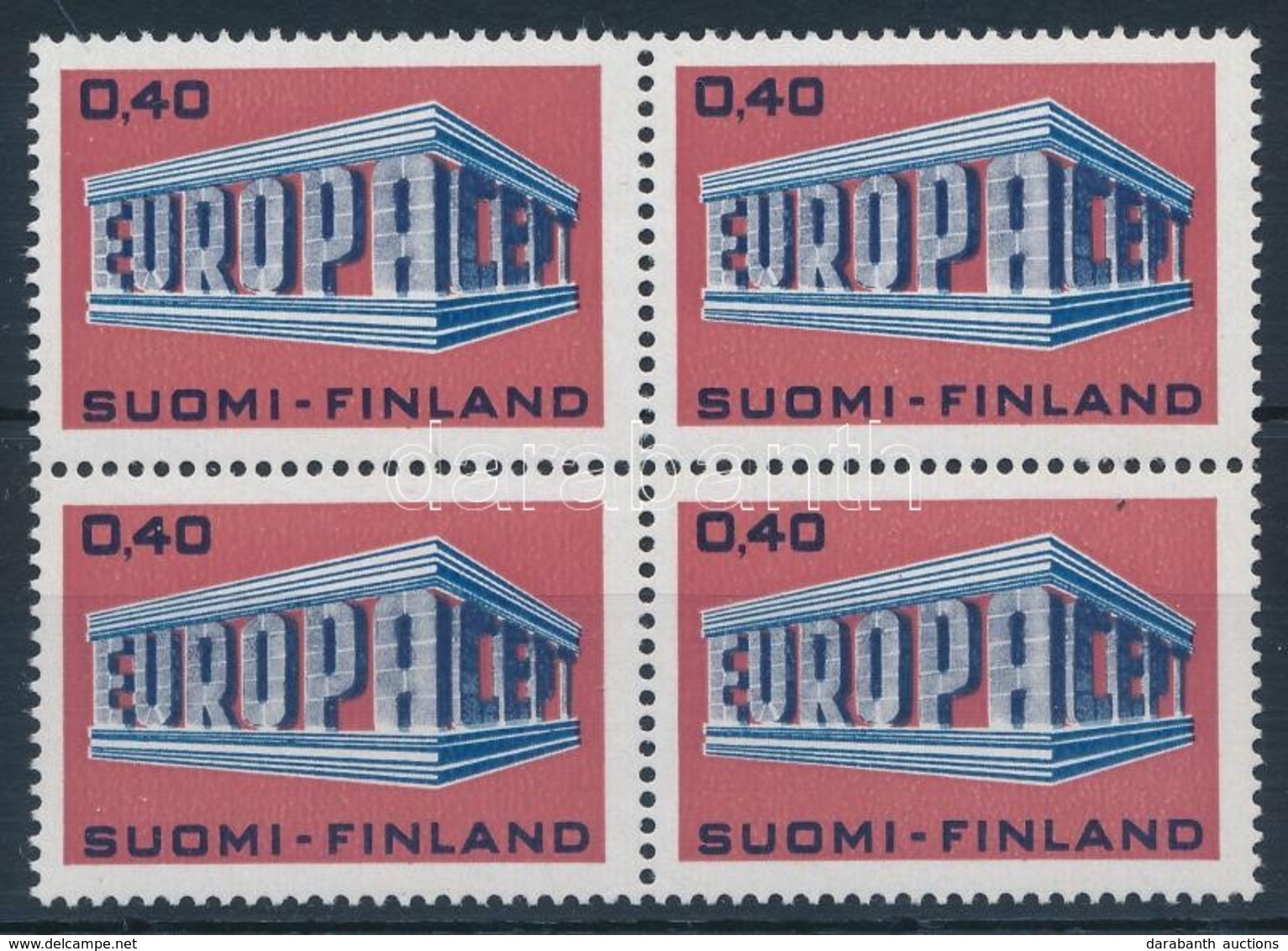 ** 1969 Europa CEPT Négyestömb,
Europa CEPT In Block Of 4
Mi 656 - Other & Unclassified