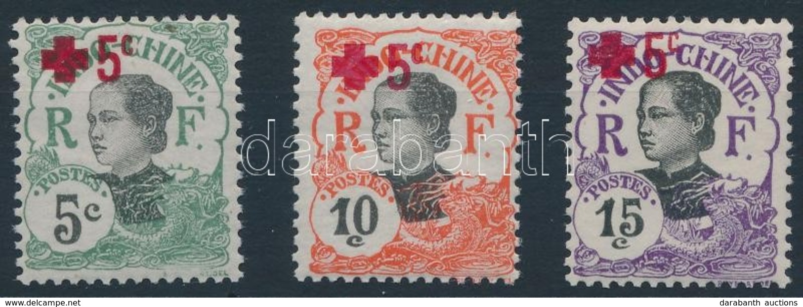 ** 1915 Forgalmi: Vöröskereszt Sor,
Definitive: Red Cross Set
Mi 66-68 - Other & Unclassified