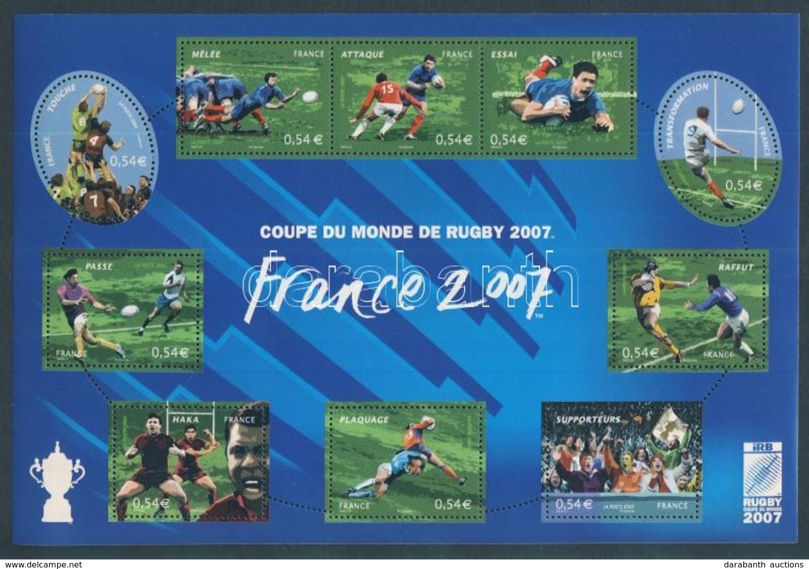 ** 2007 Rugby VB (III) Kisív Mi 4277-4286 - Sonstige & Ohne Zuordnung