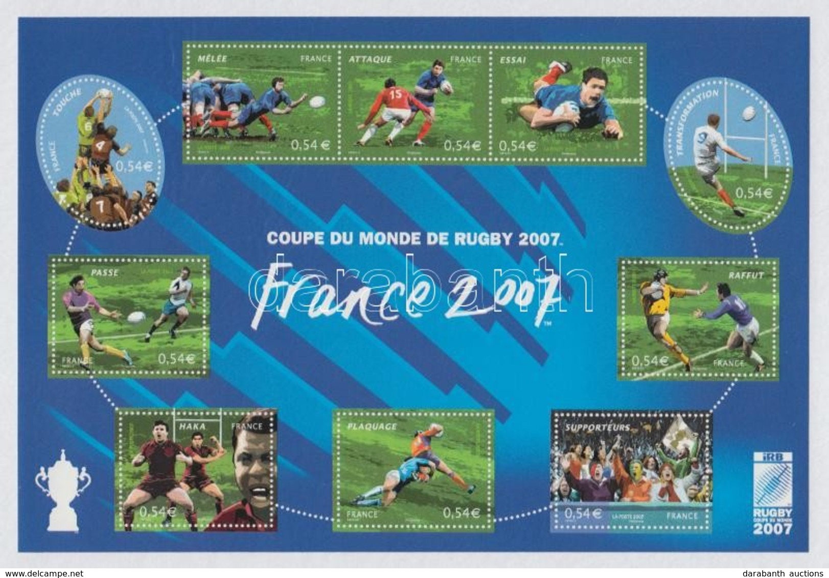 ** 2007 Rugby VB (III) Kisív Mi 4277-4286 - Altri & Non Classificati