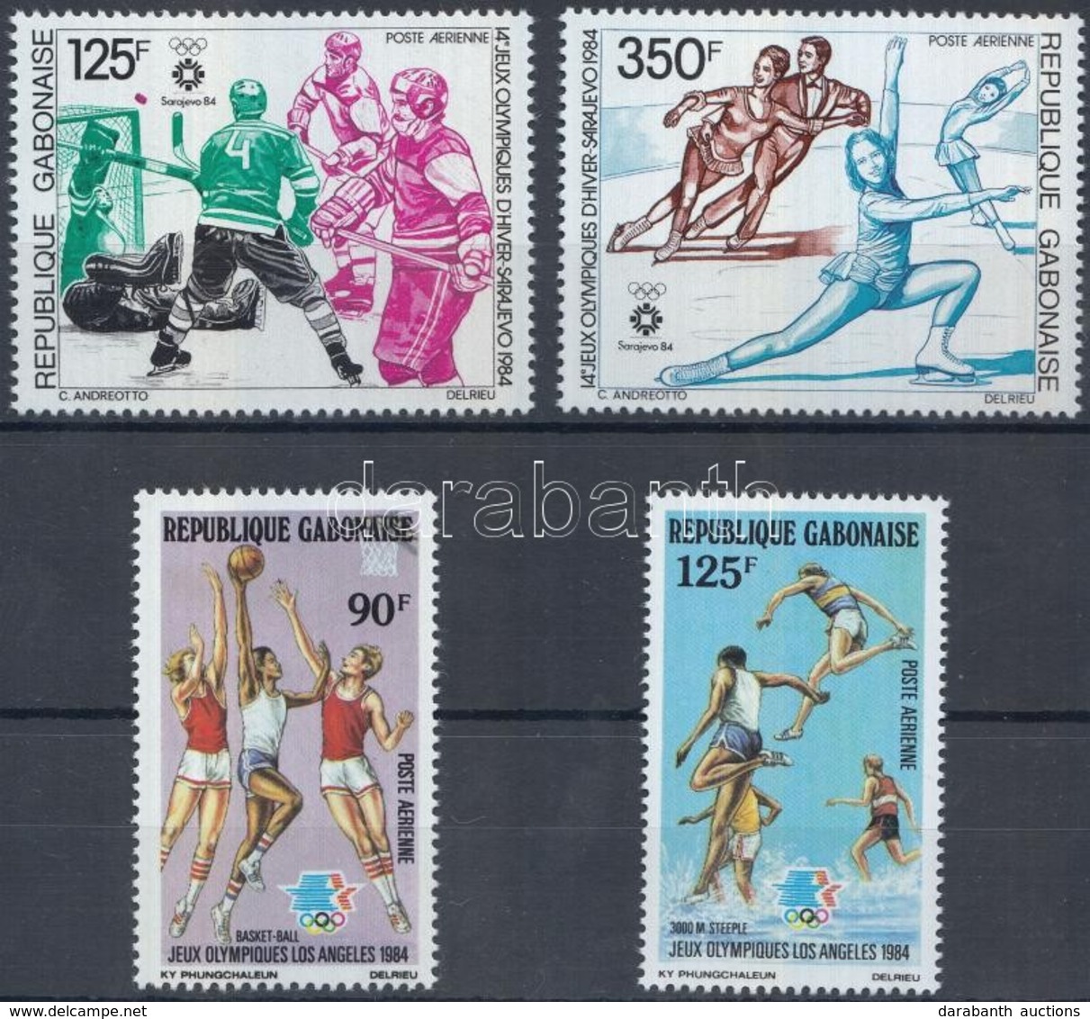 ** 1984 Olimpia Sorok Mi 891-892, 904-905 + Blokk Mi 51 - Sonstige & Ohne Zuordnung