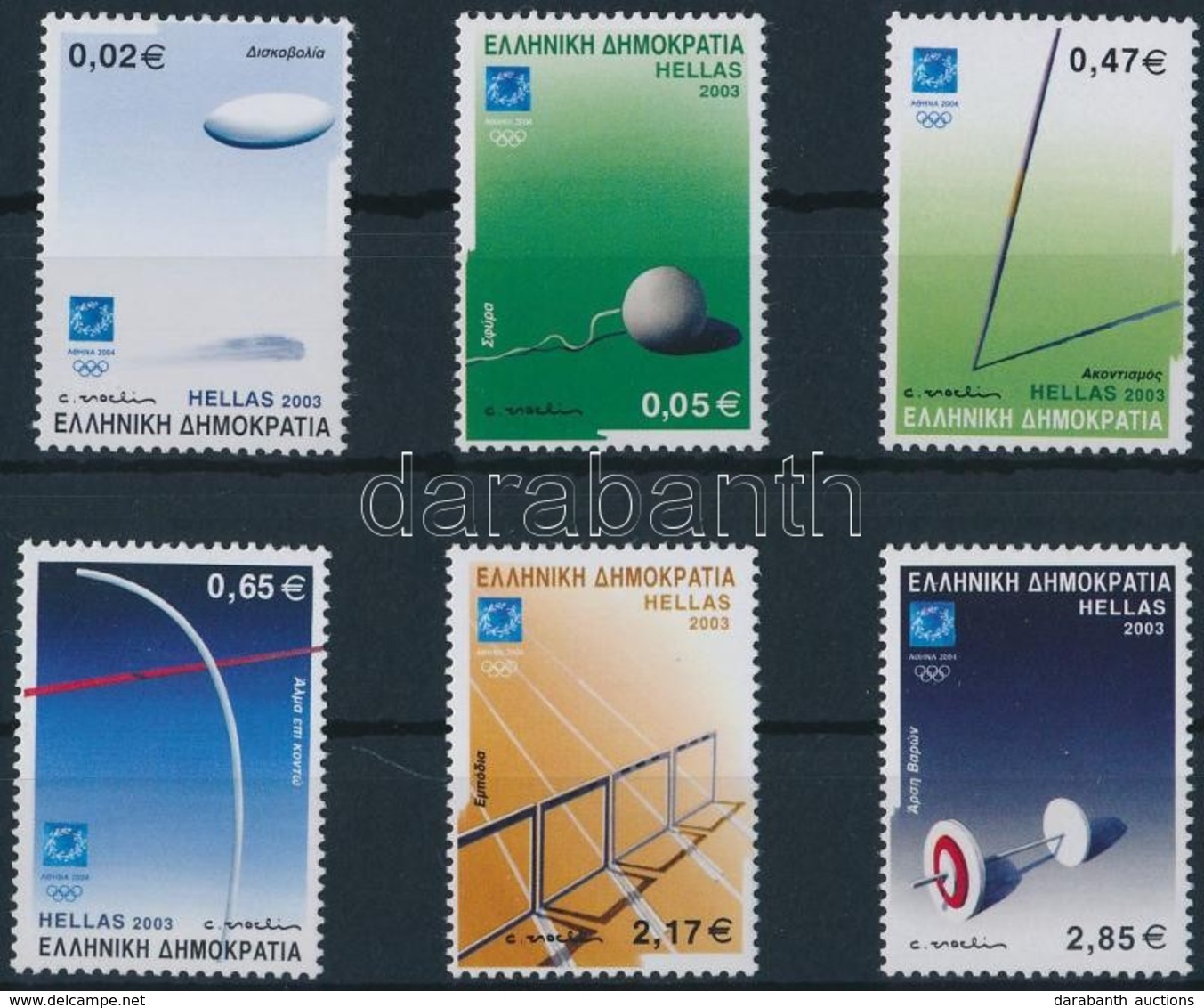 ** 2003 Nyári Olimpia, Athén (V) Sor Mi  2129-2134 - Other & Unclassified