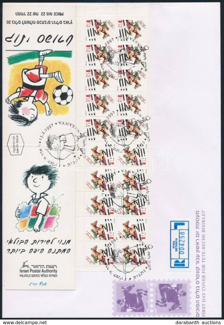 1997 Sport Bélyegfüzetlap + Borító Mi 1414 FDC-n - Sonstige & Ohne Zuordnung