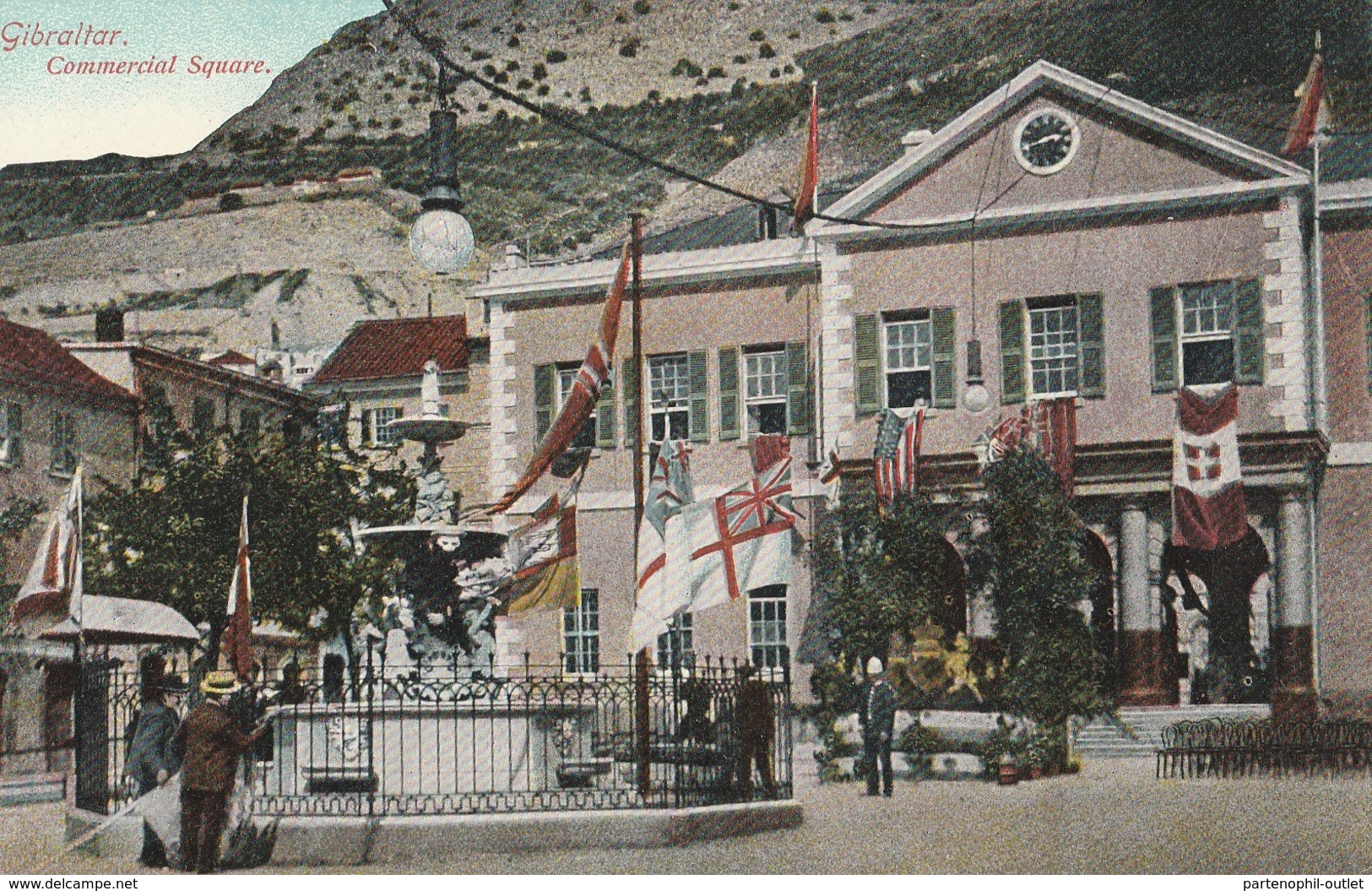 Cartolina Non Viaggiata   -  Not Sent - Gibilterra, Commercial Square - Gibraltar