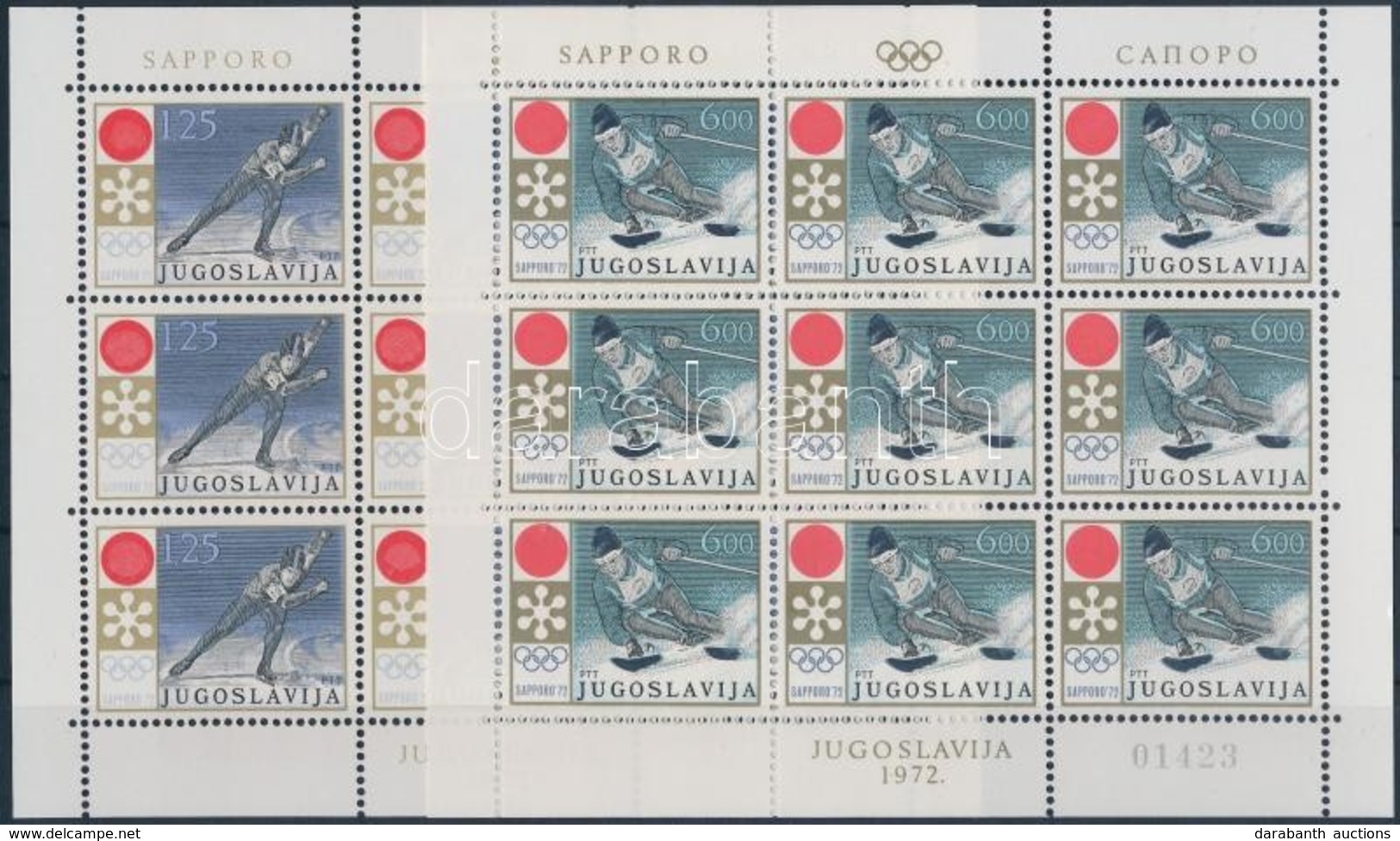 ** 1972 Téli Olimpia, Sapporo Kisív Sor Mi 1447-1448 - Other & Unclassified