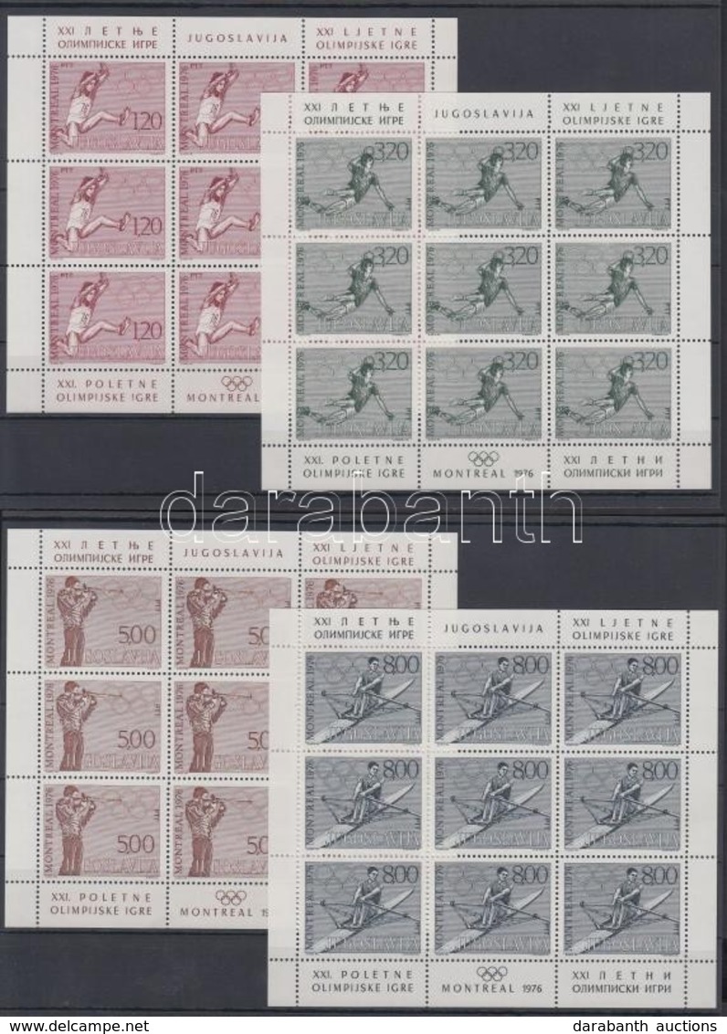 ** 1976 Montreali Nyári Olimpia Kisívsor Mi 1656-1659 2 Db Stecklapon - Other & Unclassified