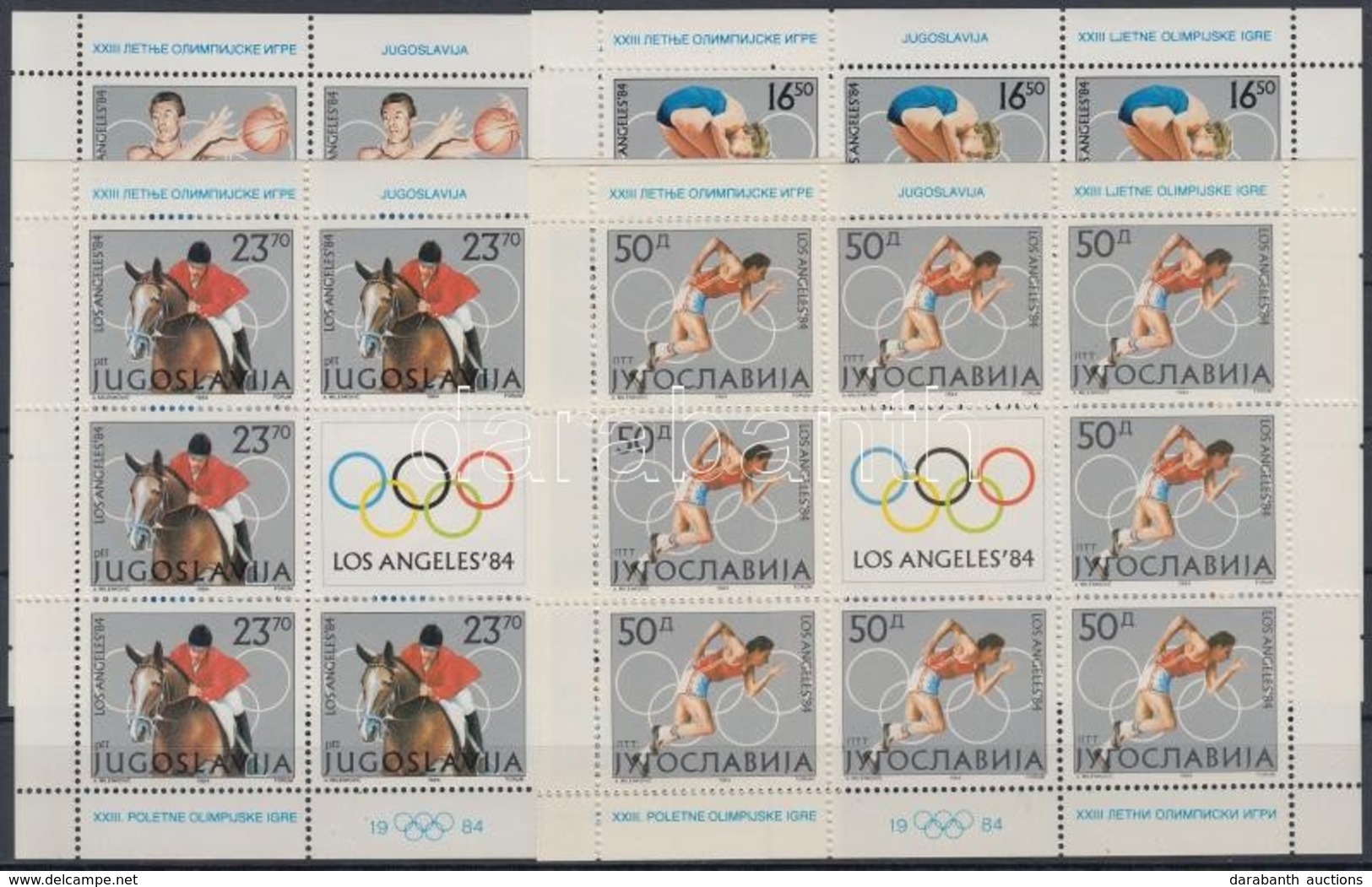 ** 1984 Nyári Olimpia Kisív Sor Mi 2048-2051 - Sonstige & Ohne Zuordnung