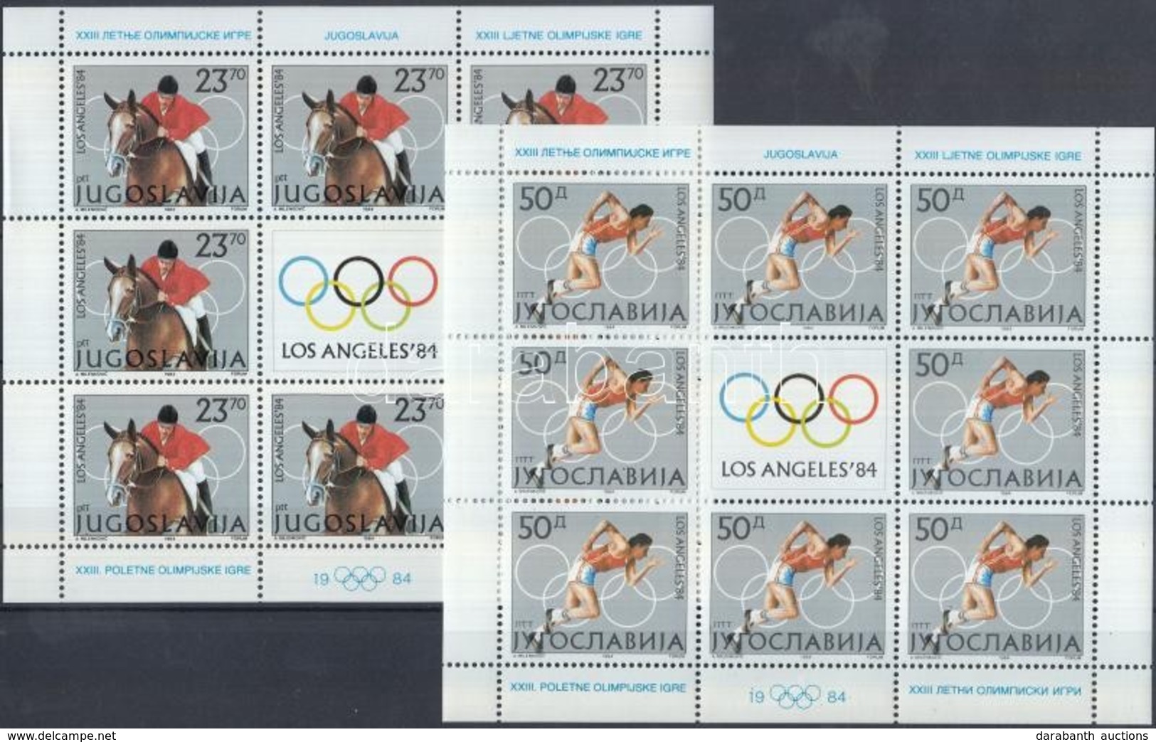 ** 1984 Nyári Olimpia, Los Angeles Kisívsor Mi 2048-2051 2 Db Stecklapon - Other & Unclassified