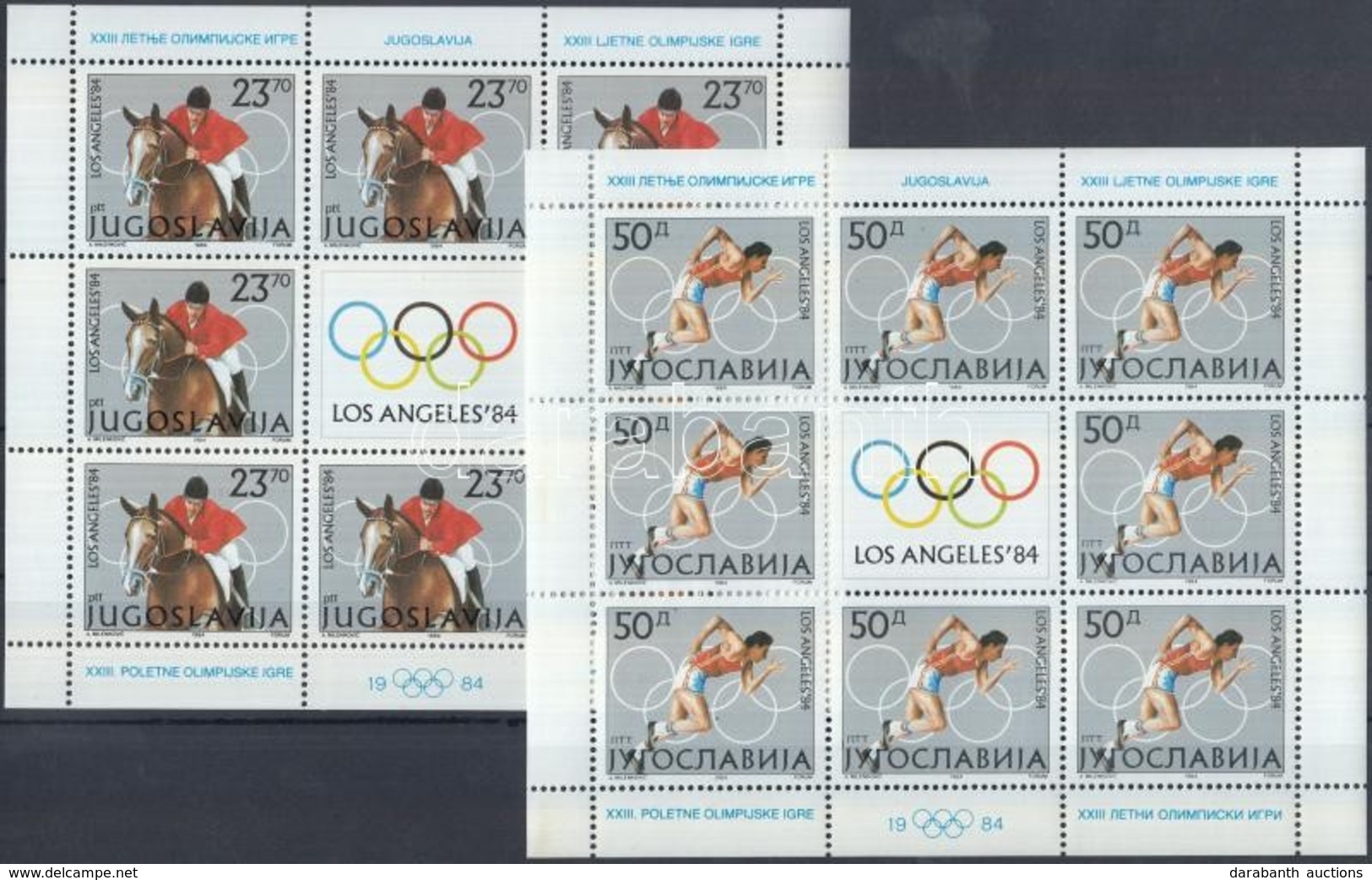 ** 1984 Nyári Olimpia, Los Angeles Kisívsor Mi 2048-2051 2 Db Stecklapon - Sonstige & Ohne Zuordnung