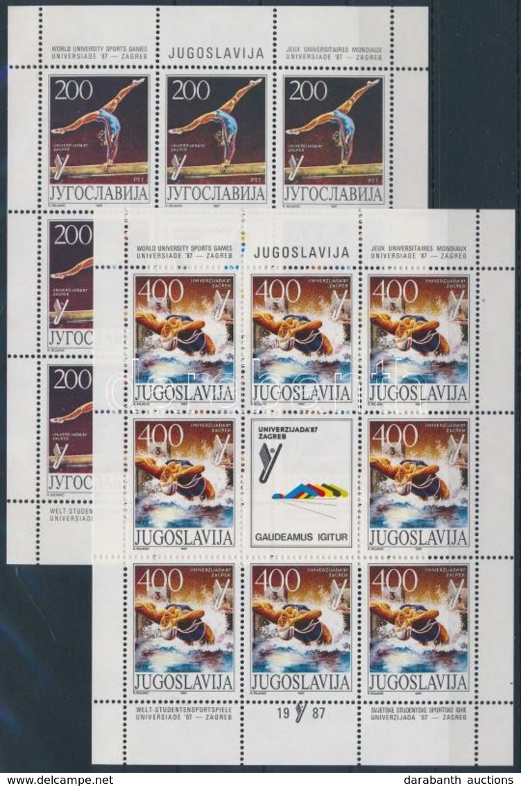 ** 1987 Sport - Universiade Sor + Kisívsor Mi 2230-2233 - Other & Unclassified