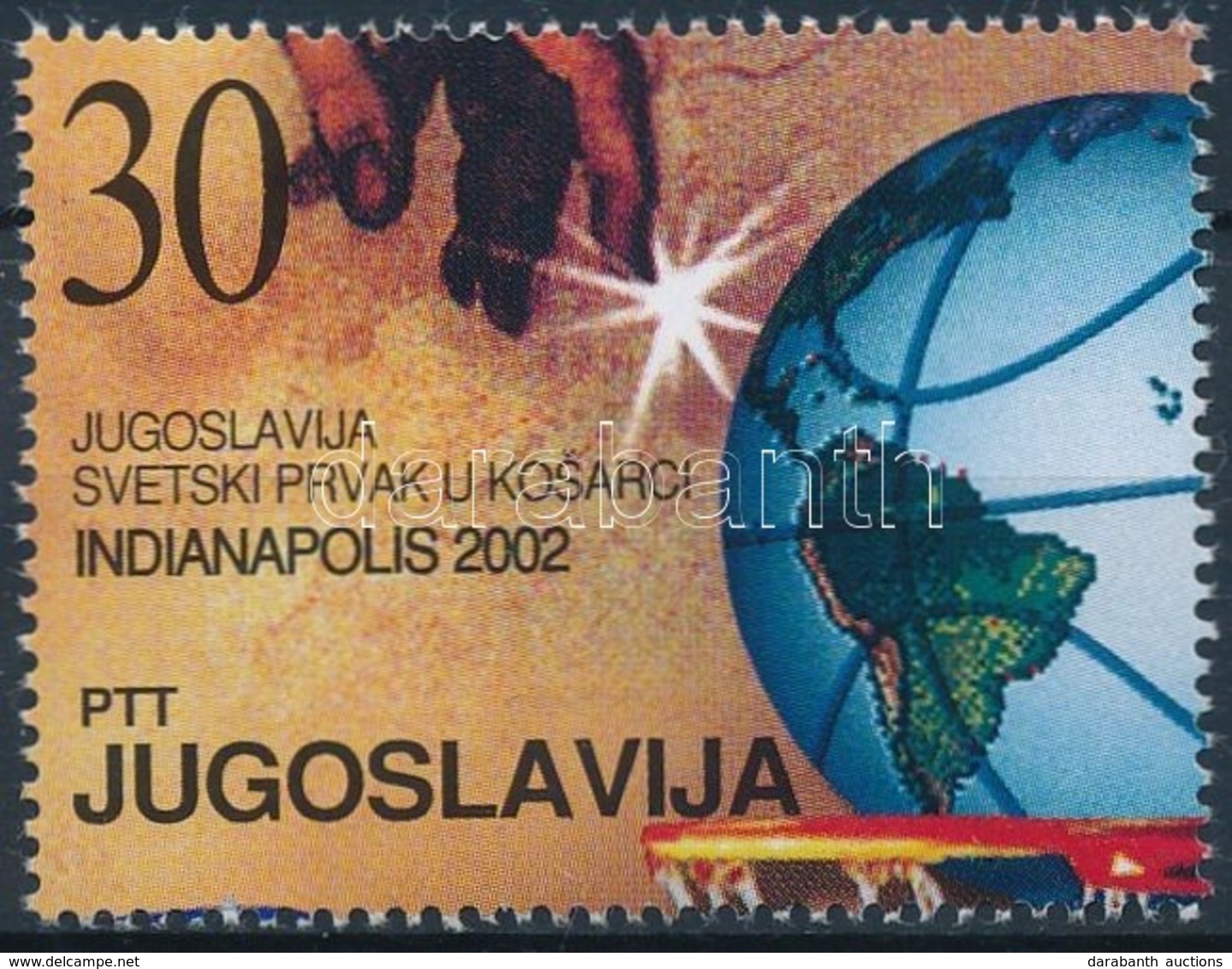 ** 2002 Kosárlabda Mérkőzés Blokkból Kitépett Bélyeg Mi 3086 - Sonstige & Ohne Zuordnung