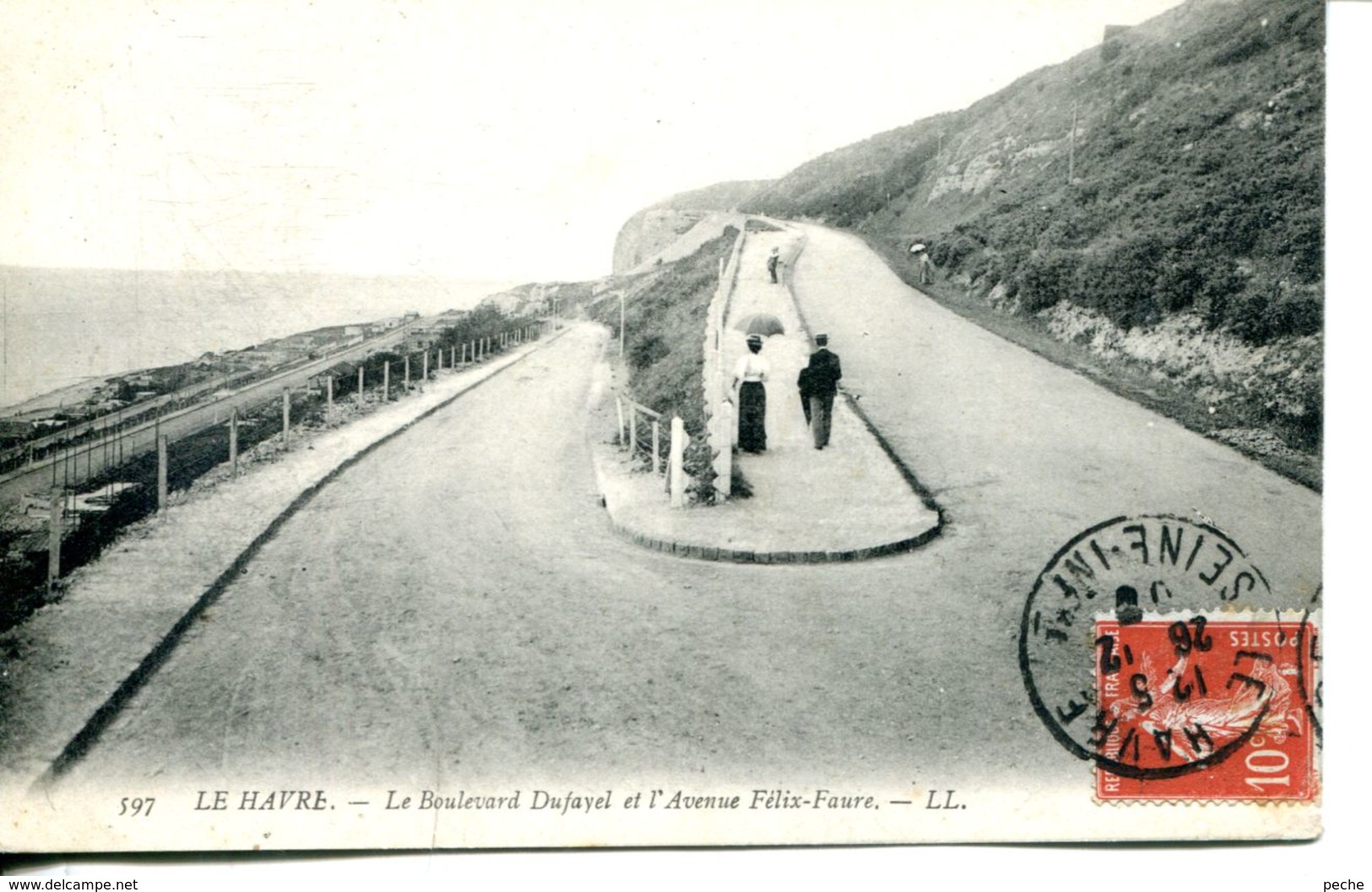 N°70093 -cpa Le Havre Sainte Adresse -boulevard Dufayel Et L'avenue Félix Faure- - Sainte Adresse