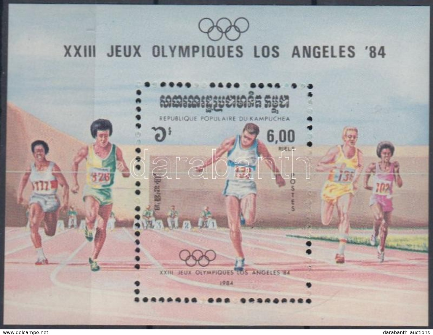 ** 1984 Nyári Olimpia, Los Angeles Blokk Mi 137 - Altri & Non Classificati