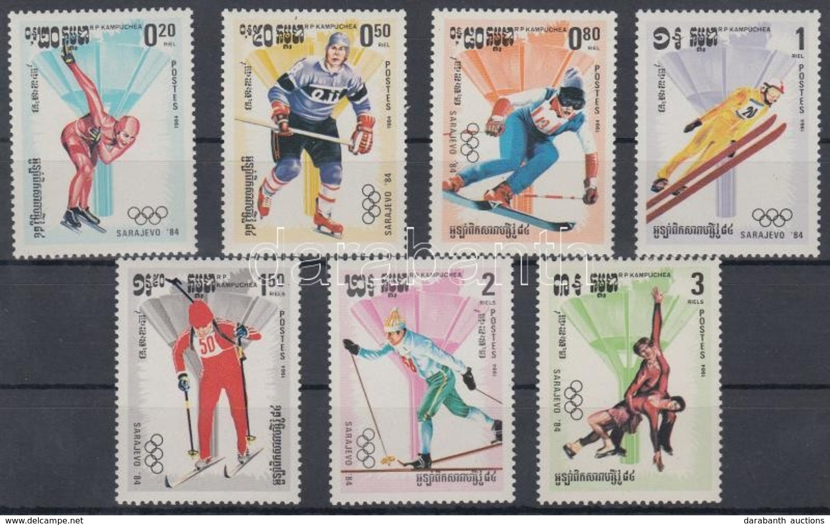 ** 1984 Téli Olimpia, Szarajevó Sor Mi 538-544 - Altri & Non Classificati