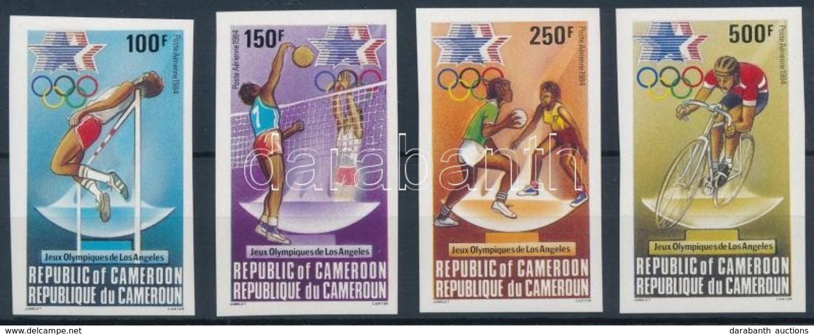 ** 1984 Nyári Olimpia Vágott Sor Mi 1036-1039 - Altri & Non Classificati