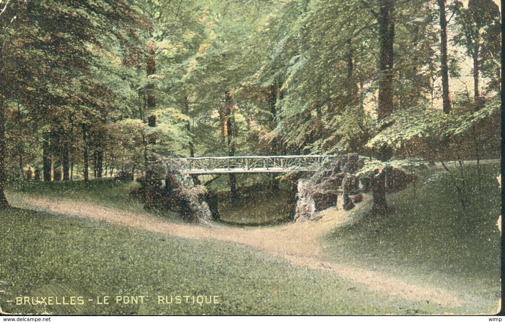 Bruxelles :   Bois De La Cambre "Moeder Lambic" Et Le Pont Rustique  - Les 2 Cartes - Bossen, Parken, Tuinen