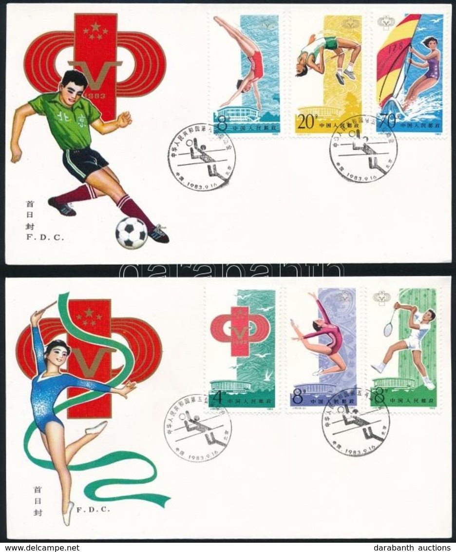 1983 Sportjátékok 2 Db FDC Mi 1897-1902 - Sonstige & Ohne Zuordnung