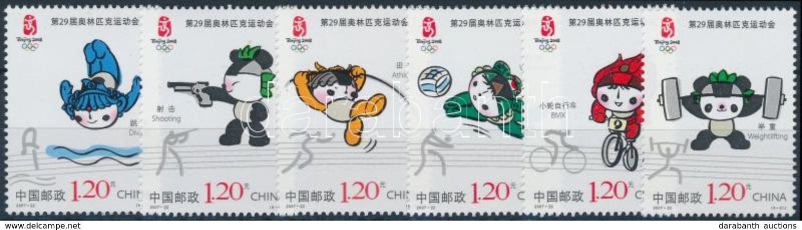 ** 2007 Nyári Olimpia; Peking Sor Mi 3880-3885 - Autres & Non Classés