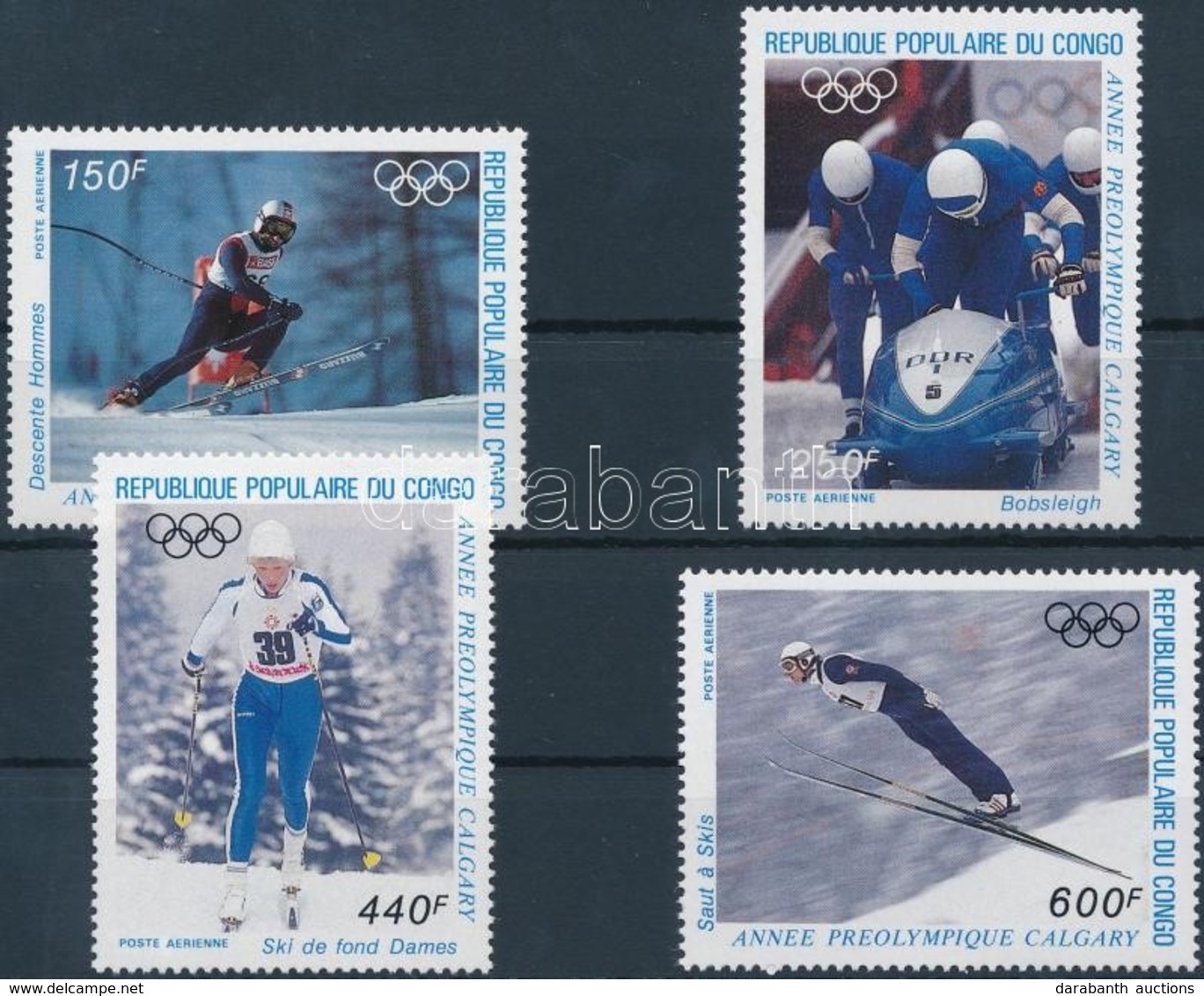 ** 1986 Téli Olimpia 1988, Calgary Sor Mi 1056-1059 - Sonstige & Ohne Zuordnung