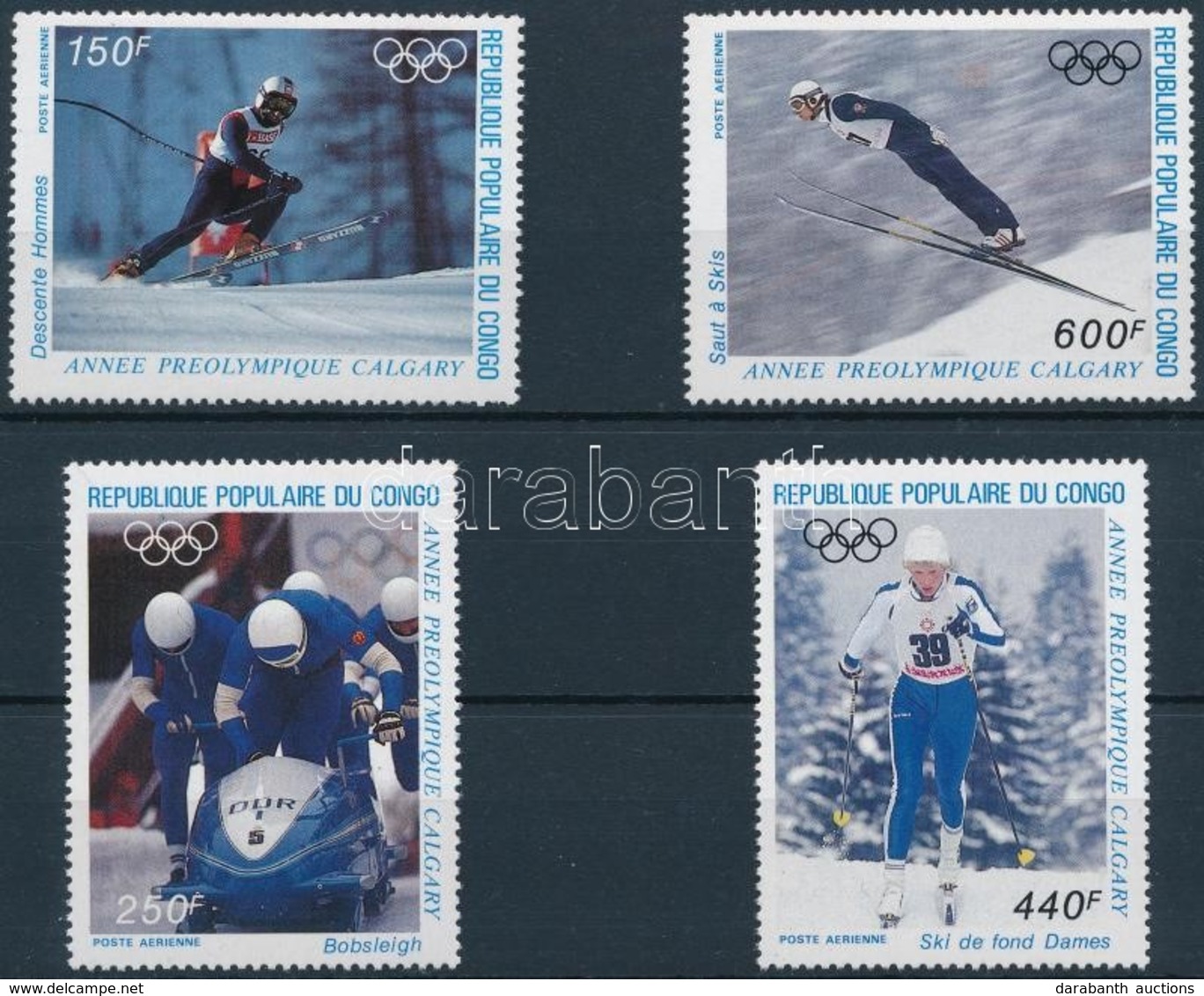 ** 1986 Téli Olimpia Sor Mi 1056-1059 - Altri & Non Classificati