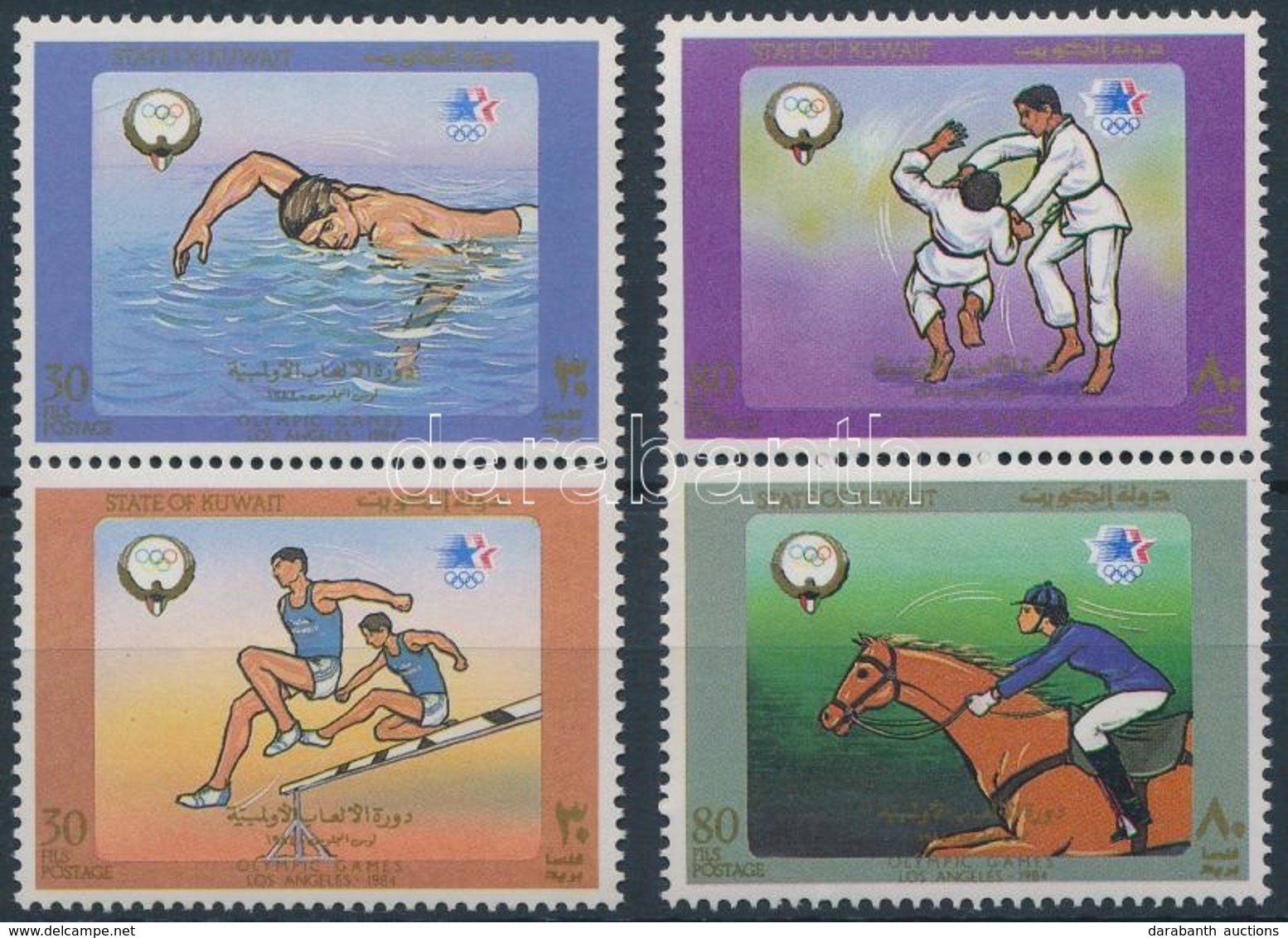 ** 1984 Nyári Olimpia, Los Angeles Sor Párokban Mi 1048-1051 - Andere & Zonder Classificatie