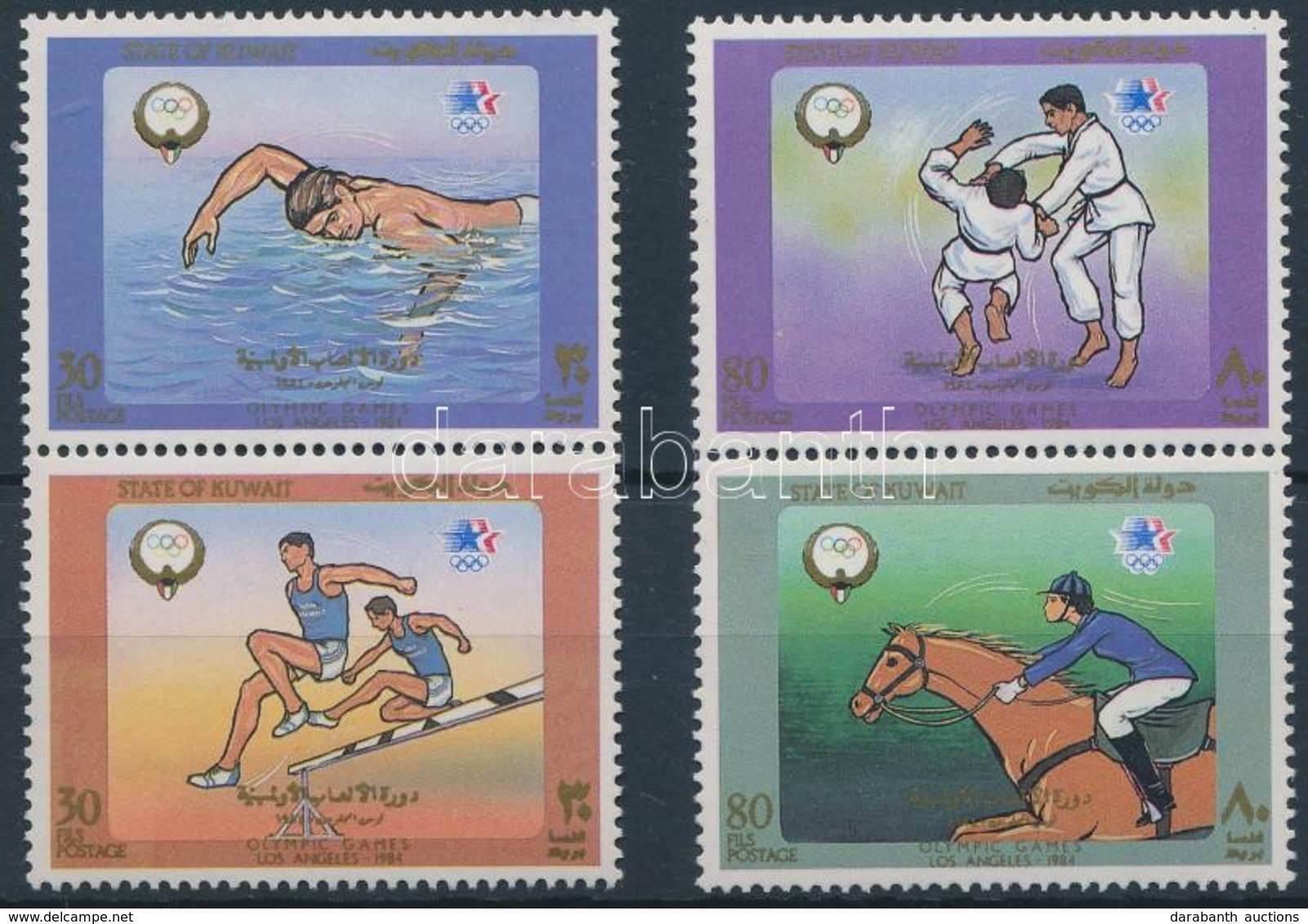 ** 1984 Nyári Olimpia, Los Angeles Sor Párokban Mi 1048-1051 - Altri & Non Classificati