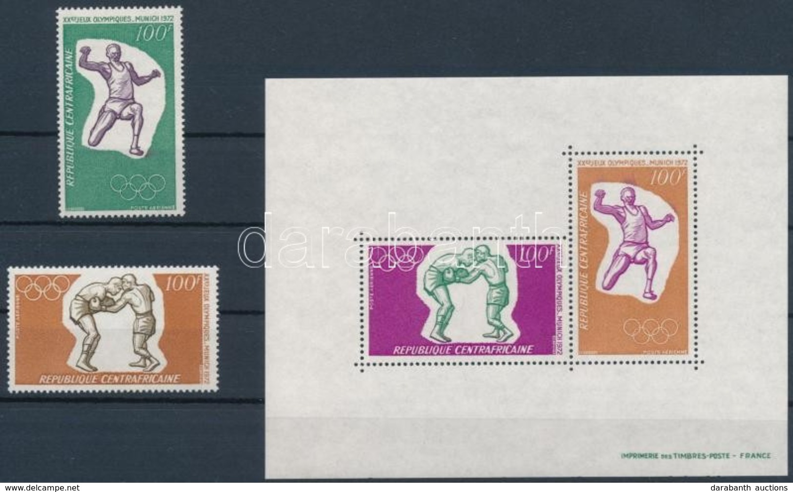 ** 1972 Müncheni Olimpia Sor + Blokk Mi 265-266 + 6 - Other & Unclassified