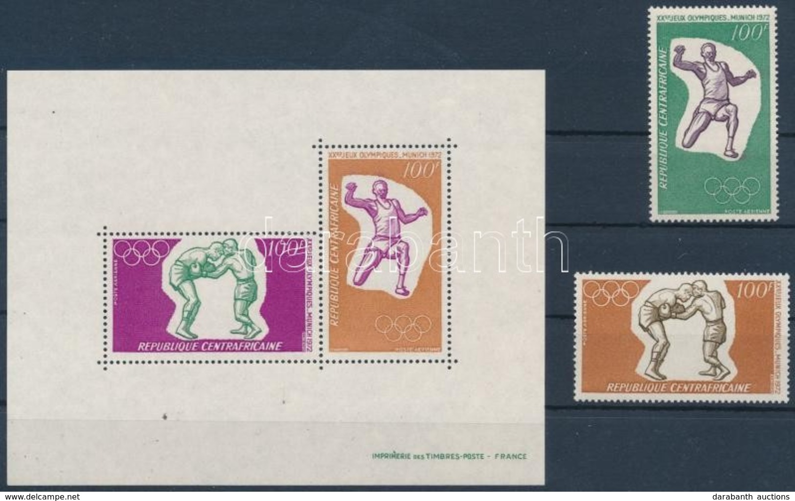 ** 1972 Müncheni Olimpia Sor + Blokk Mi 265-266 + 6 - Other & Unclassified