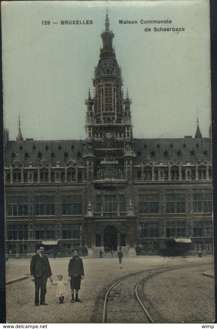 Schaerbeek : 2 Cartes : Maison Communale Et Eglise Ste Marie - Schaarbeek - Schaerbeek