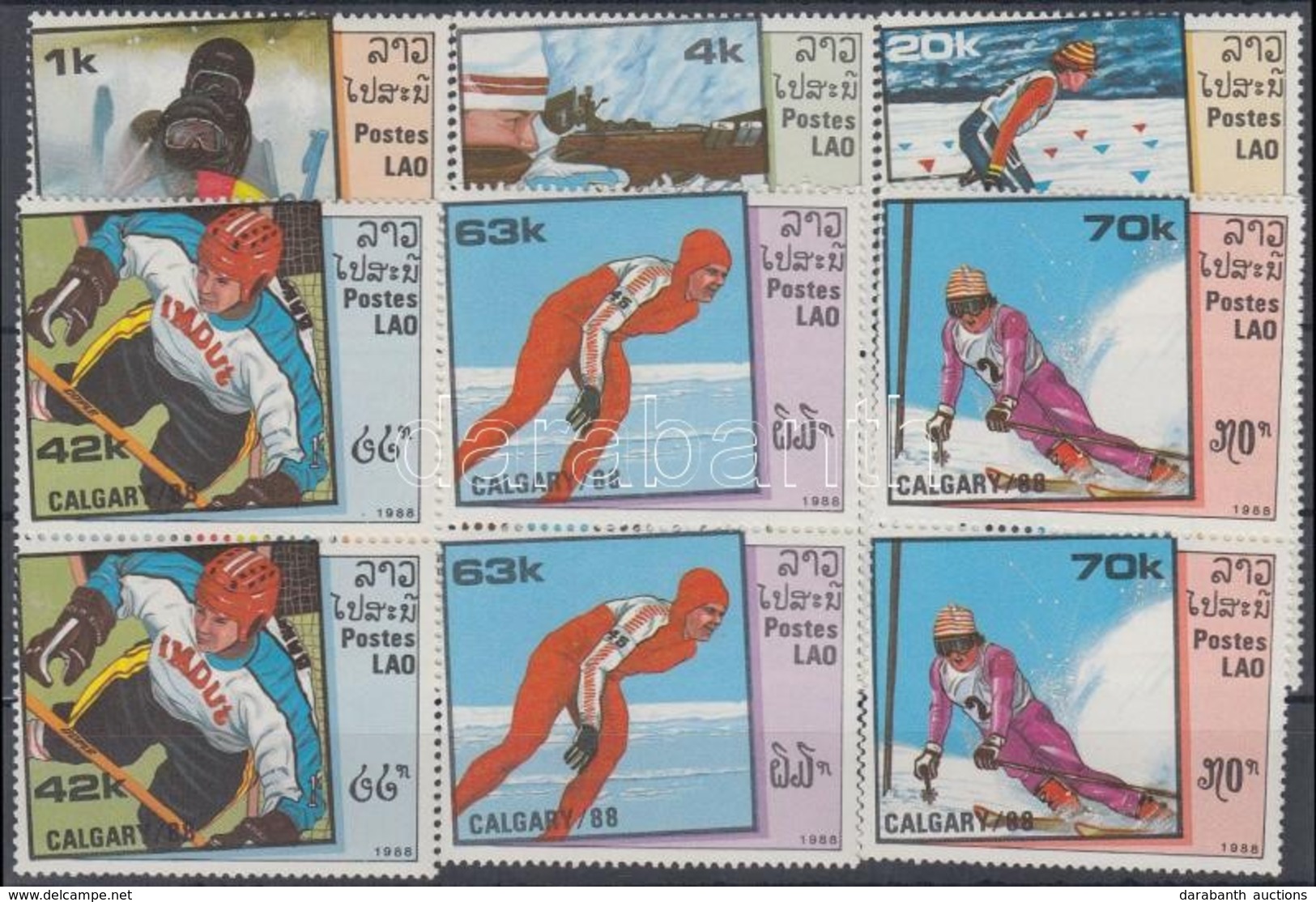 ** 1988 Téli Olimpia, Calgary 2 Sor Mi 1060-1065 Párokban - Other & Unclassified