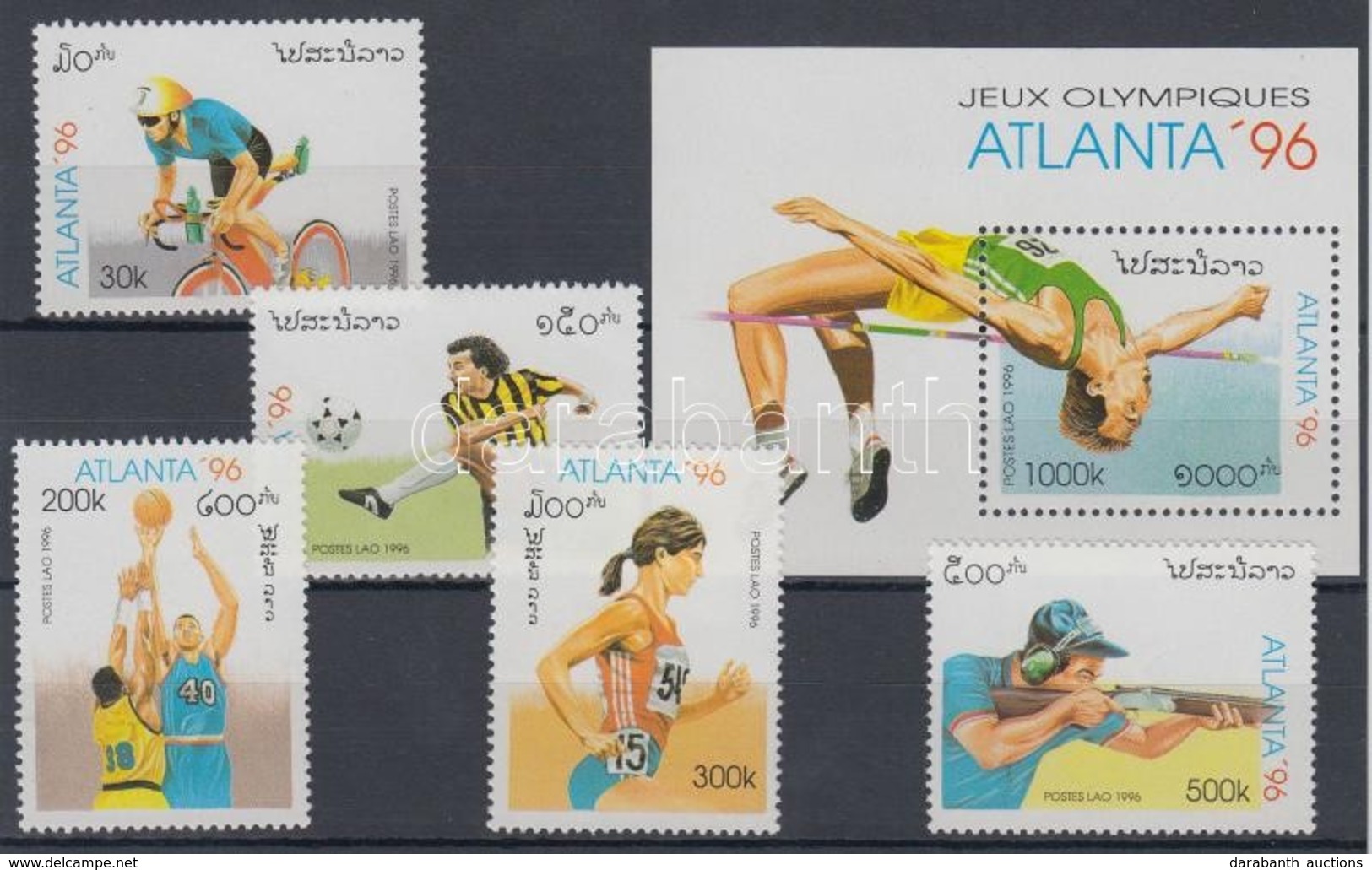 ** 1996 Nyári Olimpia, Atlanta (II.) Sor Mi 1498-1502 + Blokk 156 - Other & Unclassified