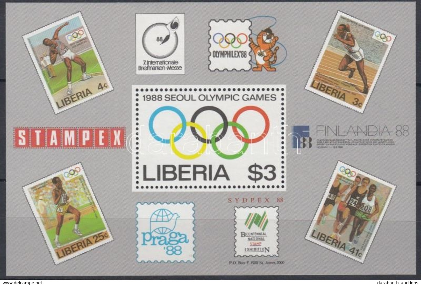 ** 1988 Nyári Olimpia, Szöul Blokk Mi 114 - Altri & Non Classificati