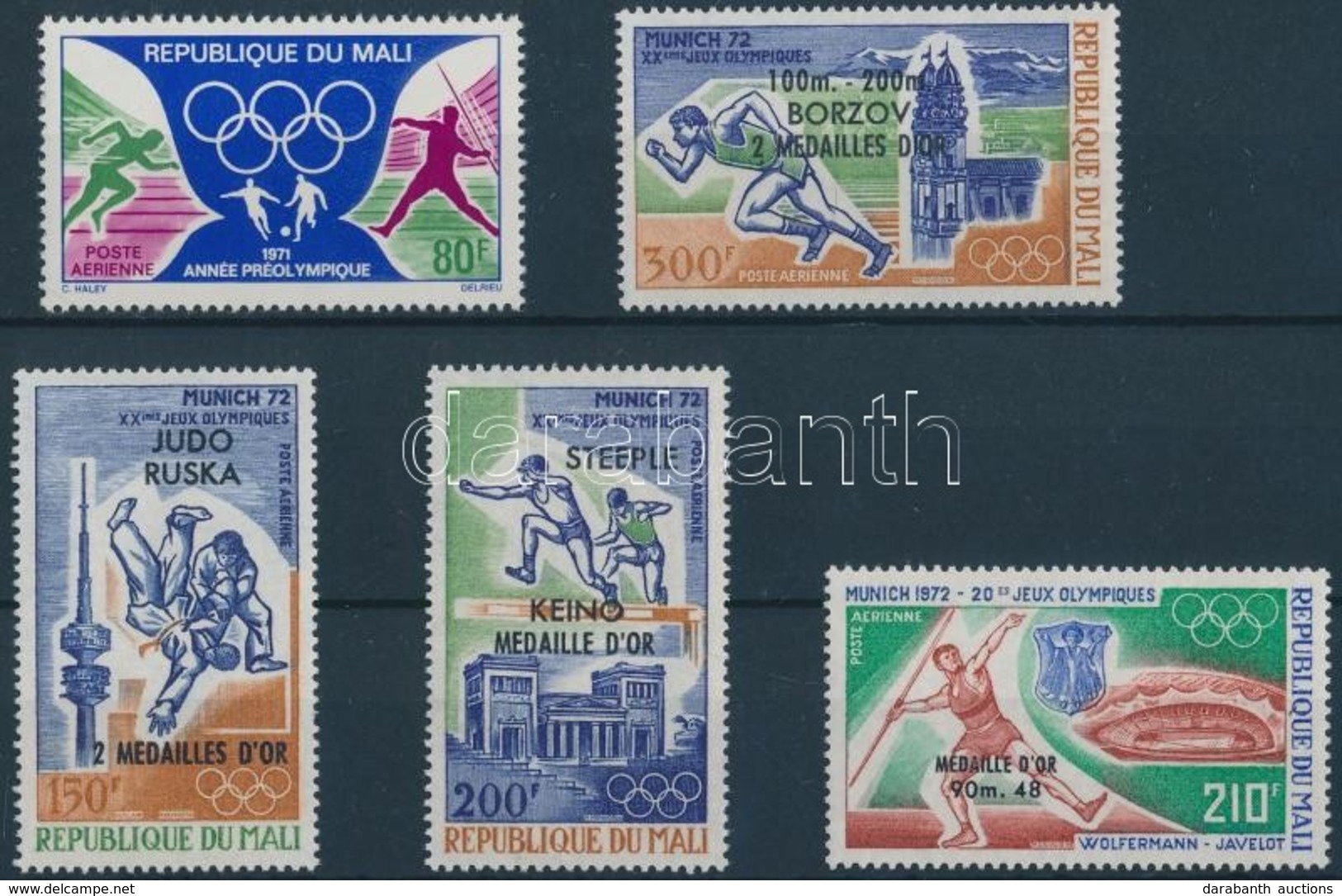 ** 1971-1972 Olimpia érték + Sor Mi 284, 361-364 - Andere & Zonder Classificatie