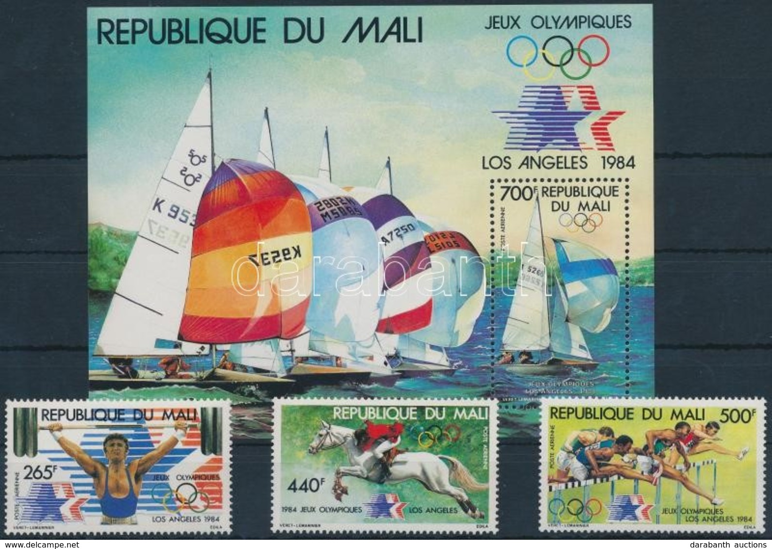 ** 1984 Nyári Olimpia, Los Angeles Sor Mi 995-997 + Blokk 24 - Andere & Zonder Classificatie