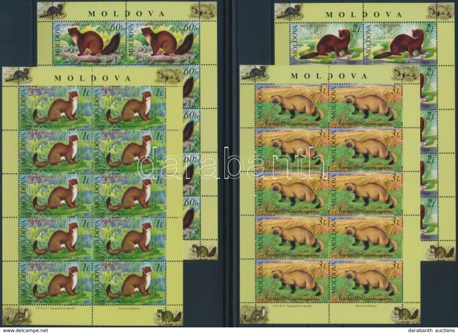 ** 2006 Állatok Kisívsor,
Animals Minisheet Set
Mi 559-562 - Other & Unclassified