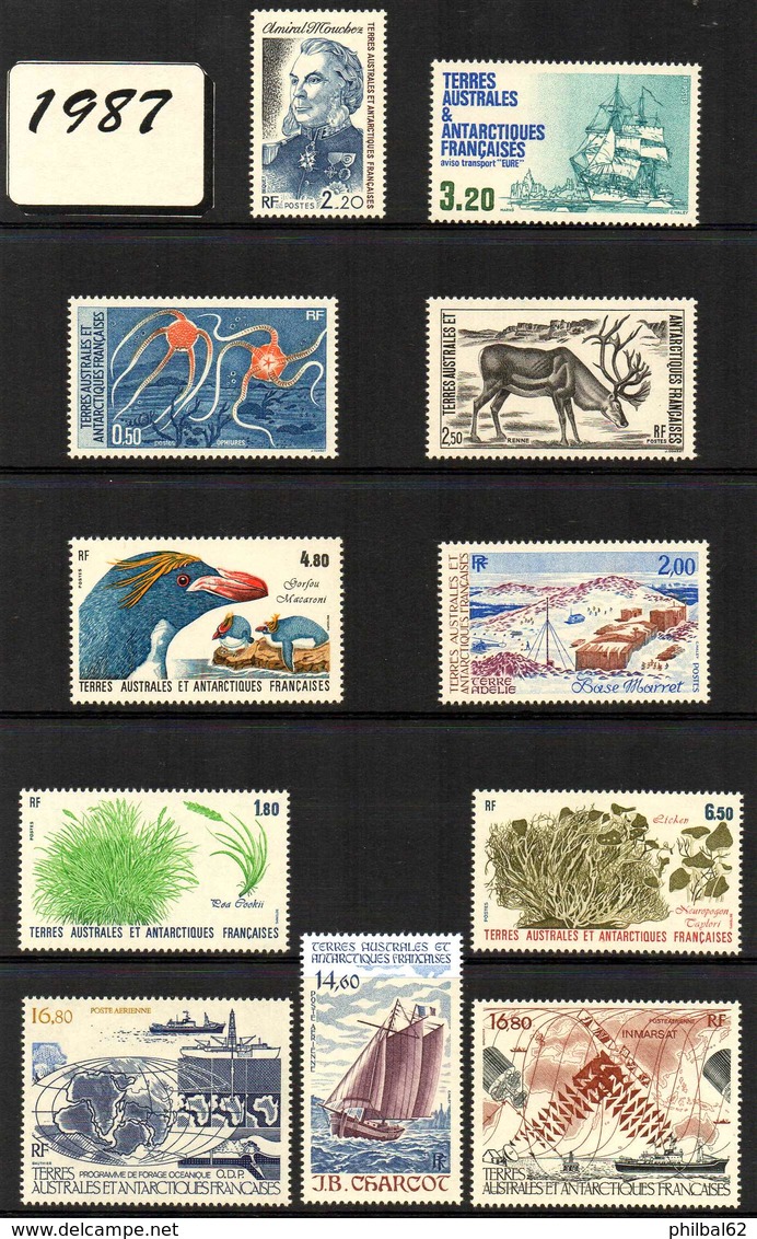 TAAF, Année Complète 1987. Etat: **. Poste Et PA - Unused Stamps